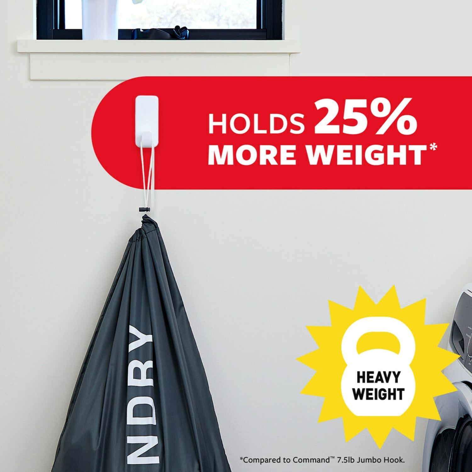 Command X-Large Hooks, 2 Hooks, 6 White Adhesive Strips, Damage Free Hanging Picture Hangers, No Tools Wall Hanging Strips For Living Spaces - Image 5