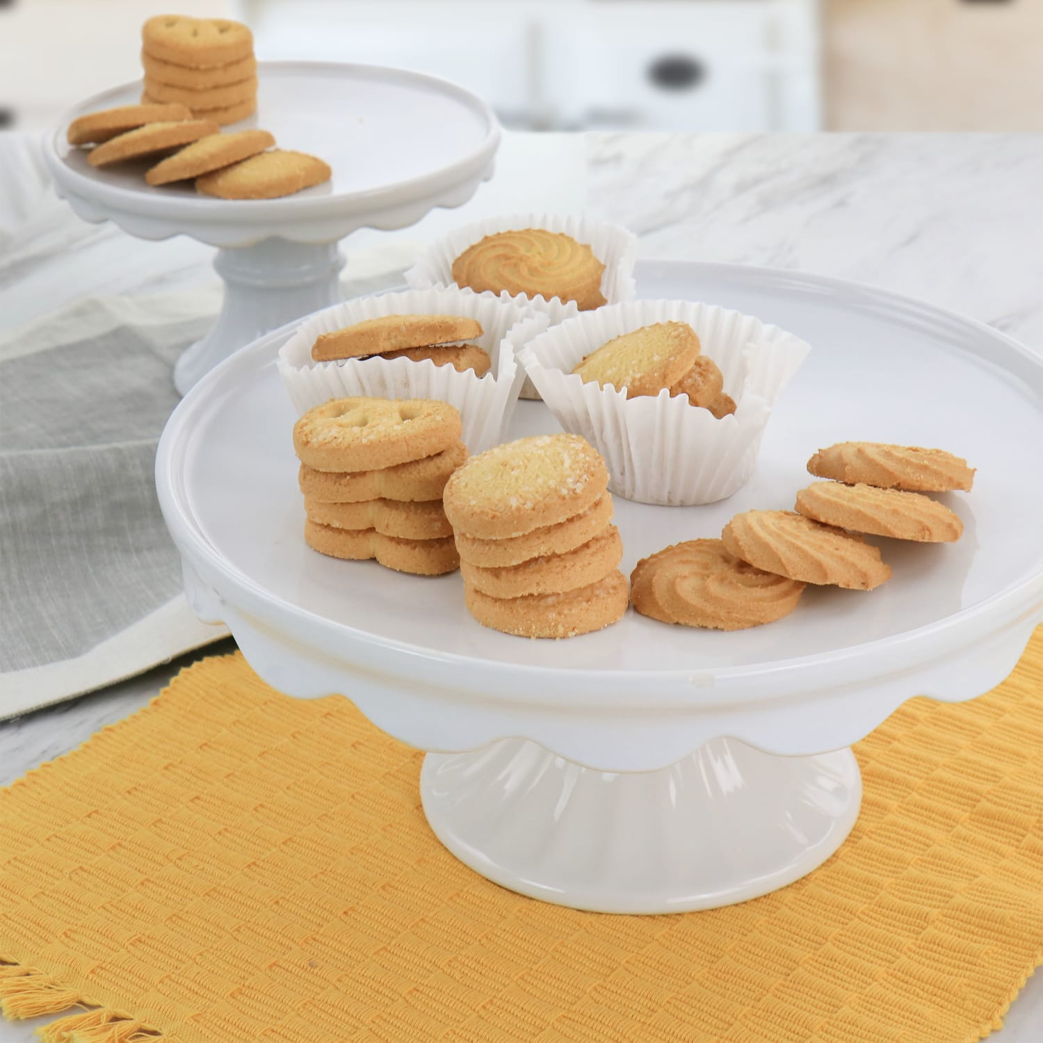 Martha Stewart Elevated Cake Stand, 12-1/4in, White - Image 5