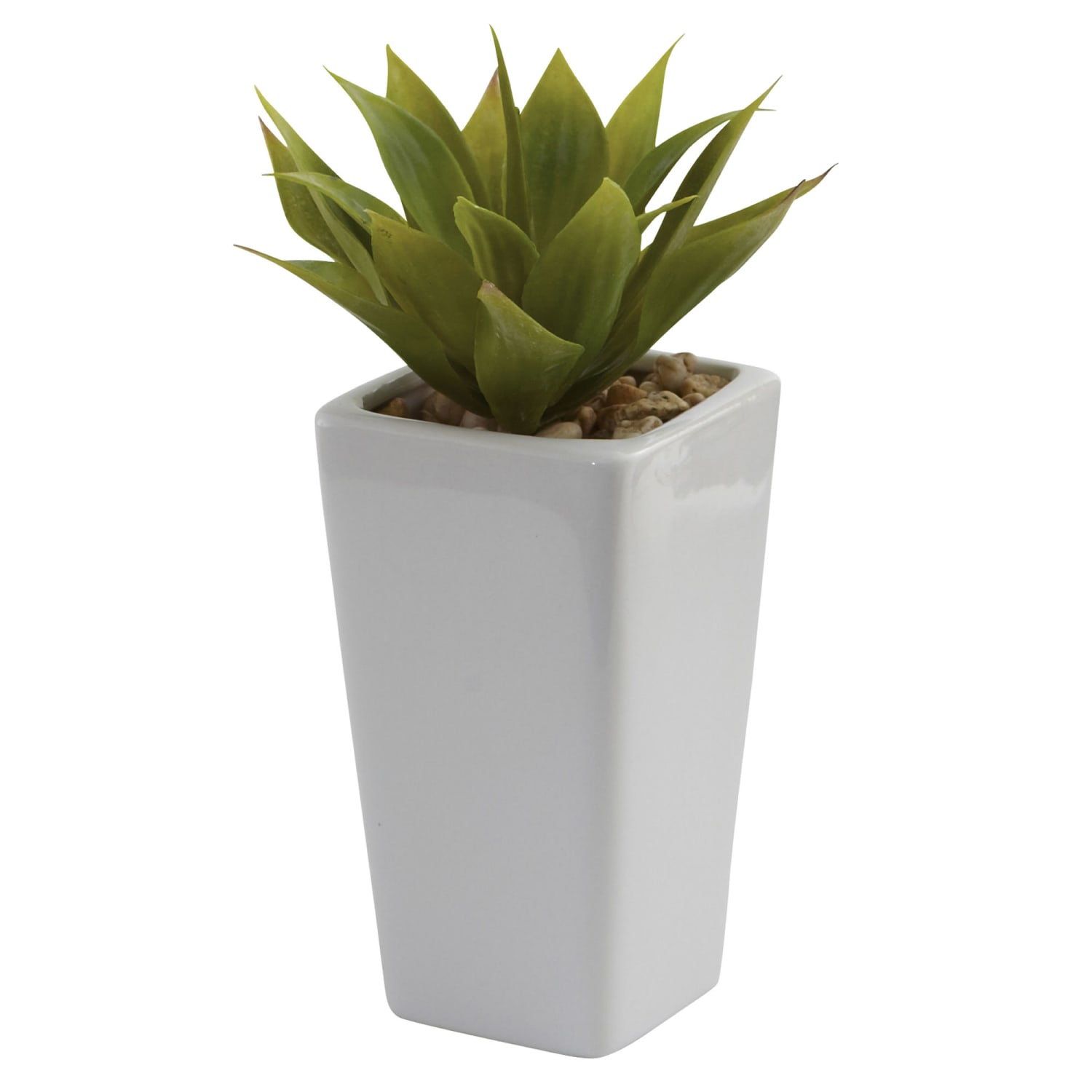 Nearly Natural Agave 9inH Artificial Mini Plants With Planter, 9inH x 5inW x 5inD, Green, Set Of 3 - Image 3