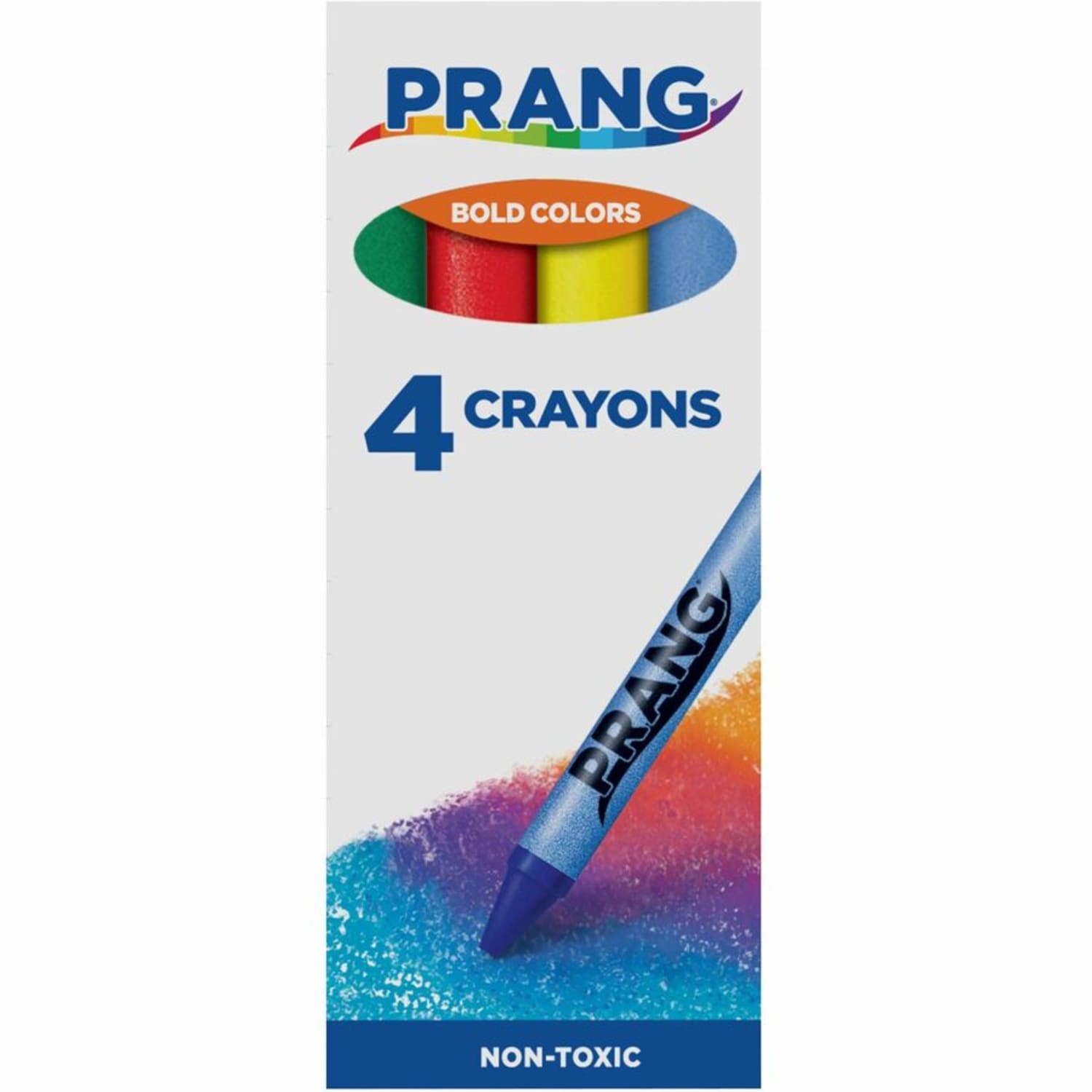 Prang Crayons - Green, Red, Yellow, Blue - 4 / Pack - Image 3