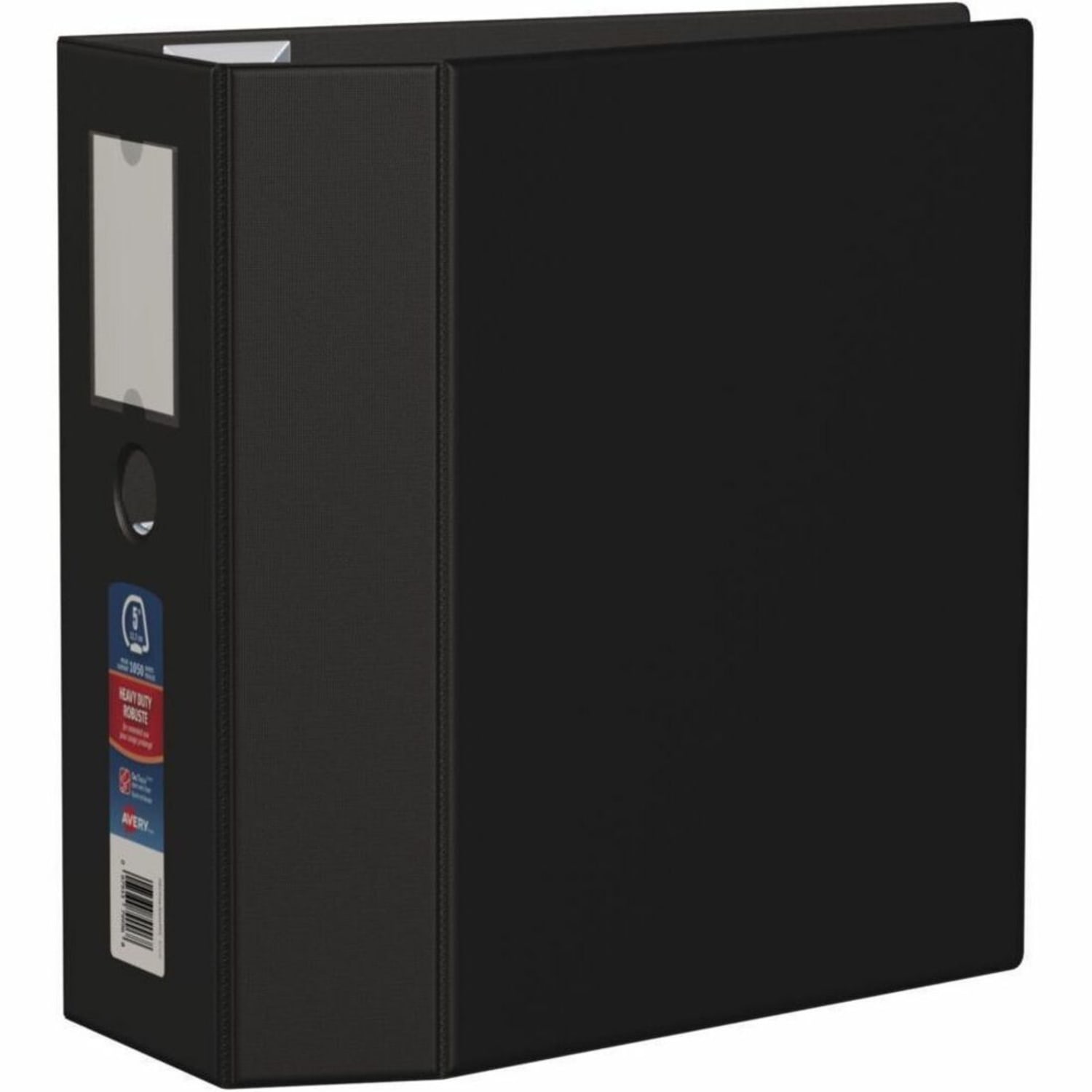 Avery Heavy-Duty 3-Ring Binder With Locking One-Touch EZD Rings, 5in D-Rings, 50% Recycled, Black
