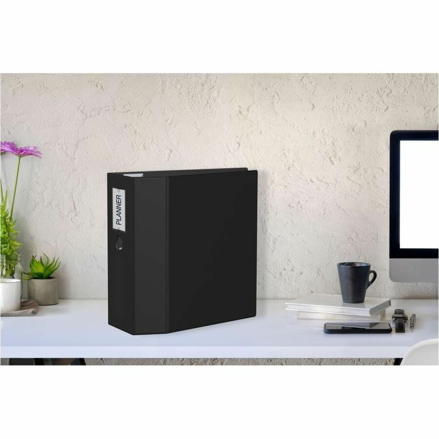 Avery Heavy-Duty 3-Ring Binder With Locking One-Touch EZD Rings, 5in D-Rings, 50% Recycled, Black - Image 4