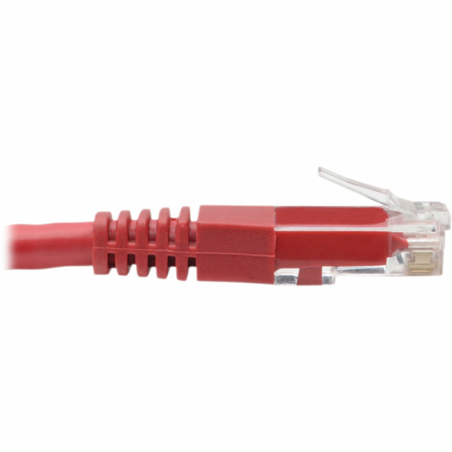 Tripp Lite Cat6 Cat5e Gigabit Molded Patch Cable RJ45 M/M Red 550Mhz 100ft 100ft - 1x RJ-45 Male Network - N200100RD - Image 5