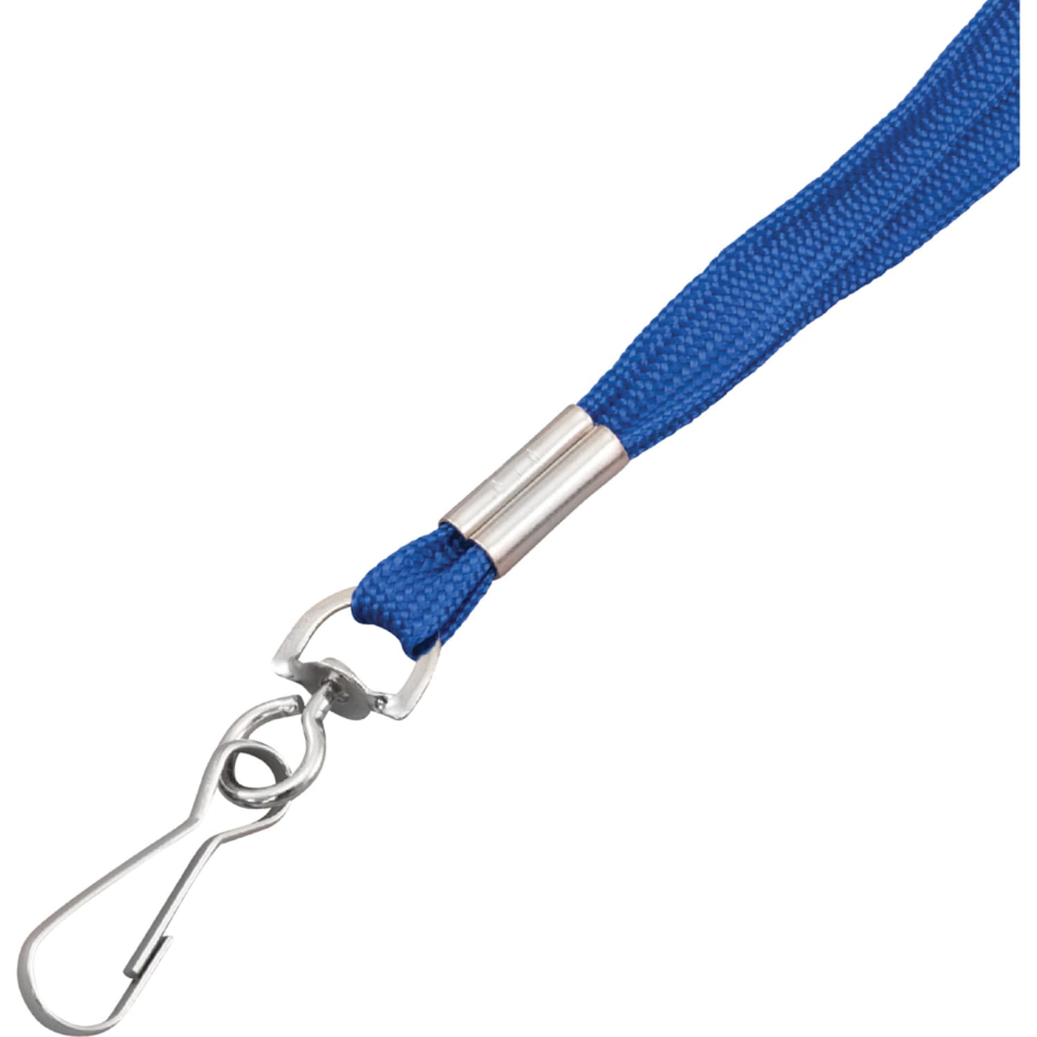 Advantus Metal Clasp Lanyard - 36in Length - Blue - Woven, Metal - 100 / Box - Image 3