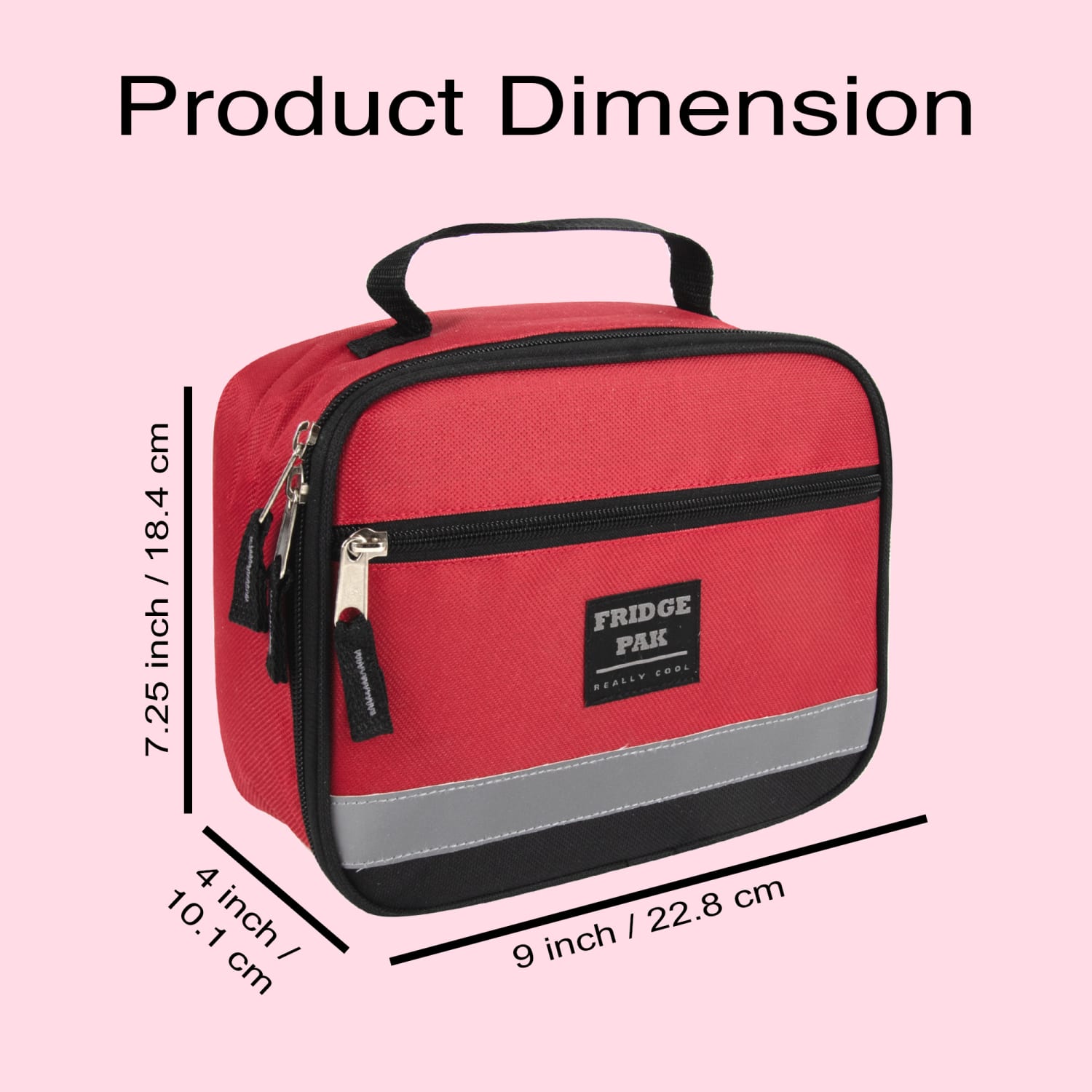 Fridge Pak Lunch Boxes With Clips, 7-1/4inH x 9inW x 4inD, Gray/Red/Navy/Green/Blue, Pack Of 24 Lunch Boxes - Image 6