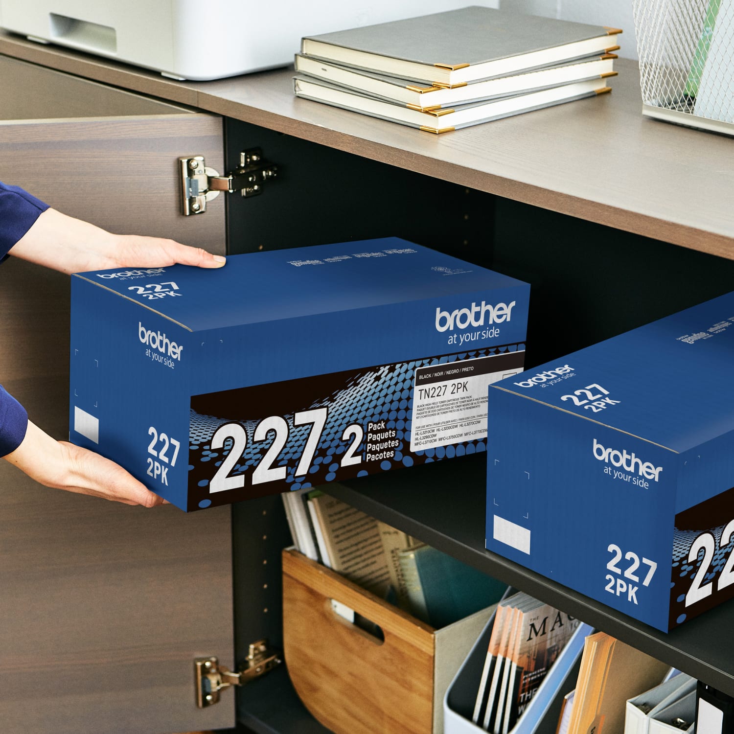 Brother TN-227 Black High Yield Toner Cartridges, Pack Of 2, TN-227BK - Image 6