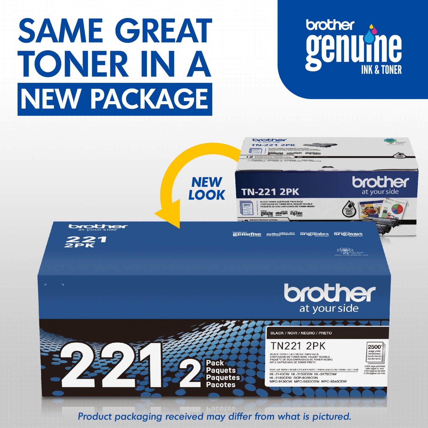 Brother TN-221 Black Toner Cartridges, Pack Of 2, TN-221BK - Image 4