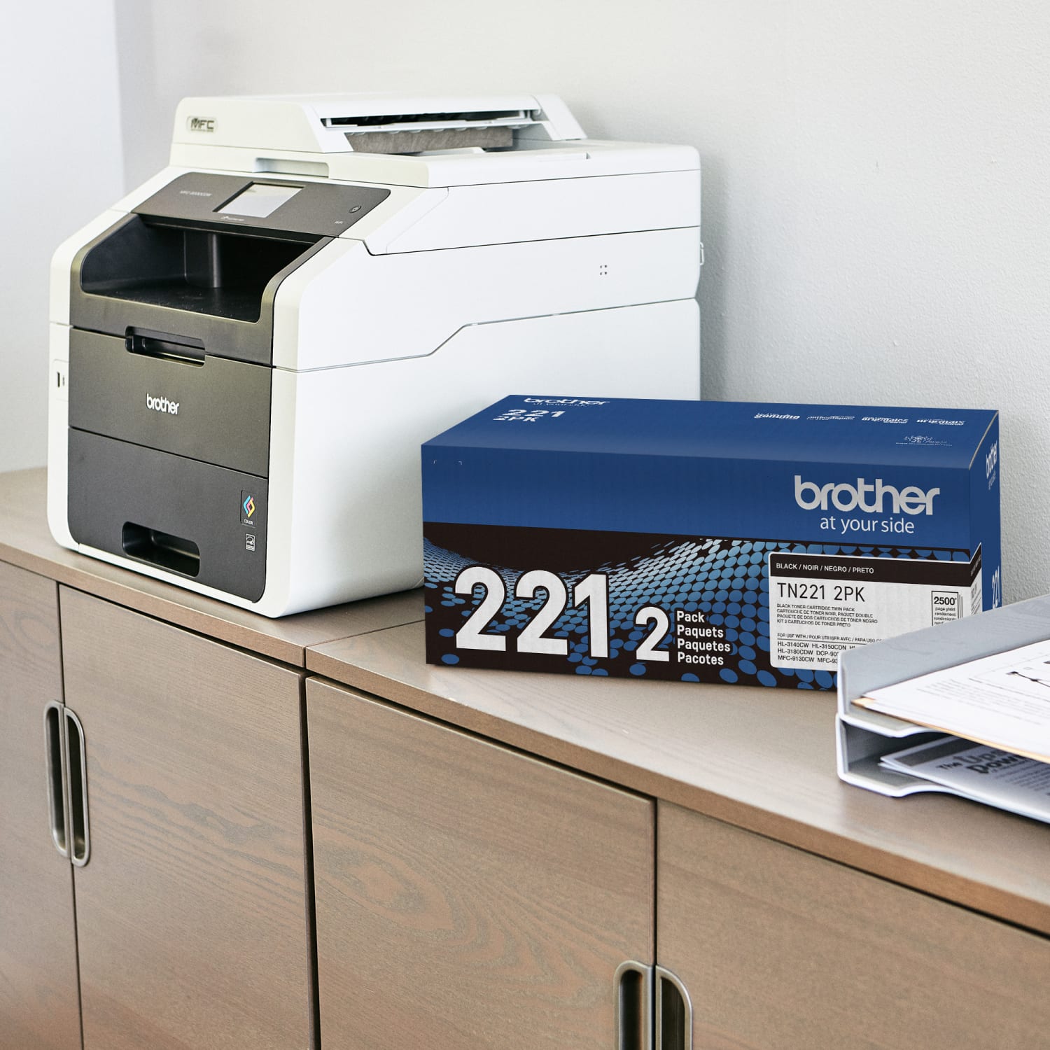 Brother TN-221 Black Toner Cartridges, Pack Of 2, TN-221BK - Image 5