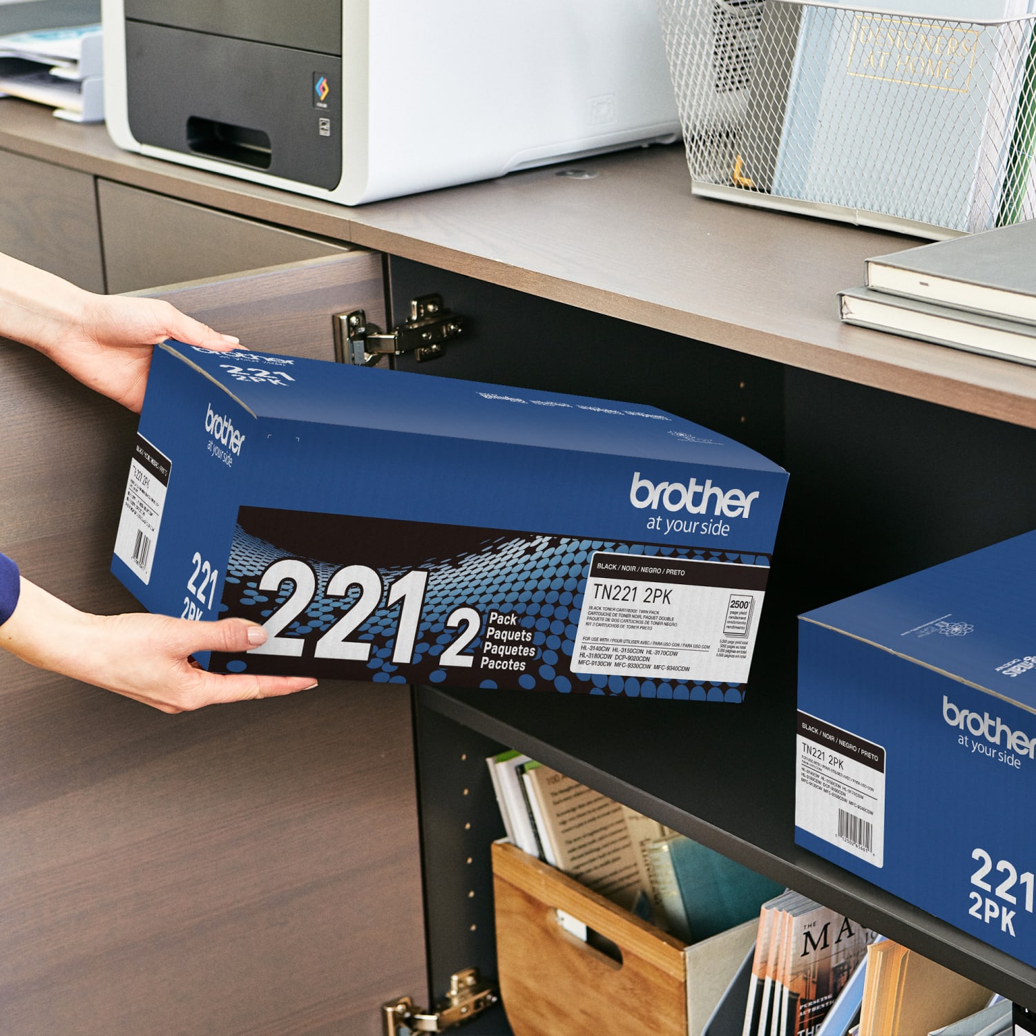 Brother TN-221 Black Toner Cartridges, Pack Of 2, TN-221BK - Image 6
