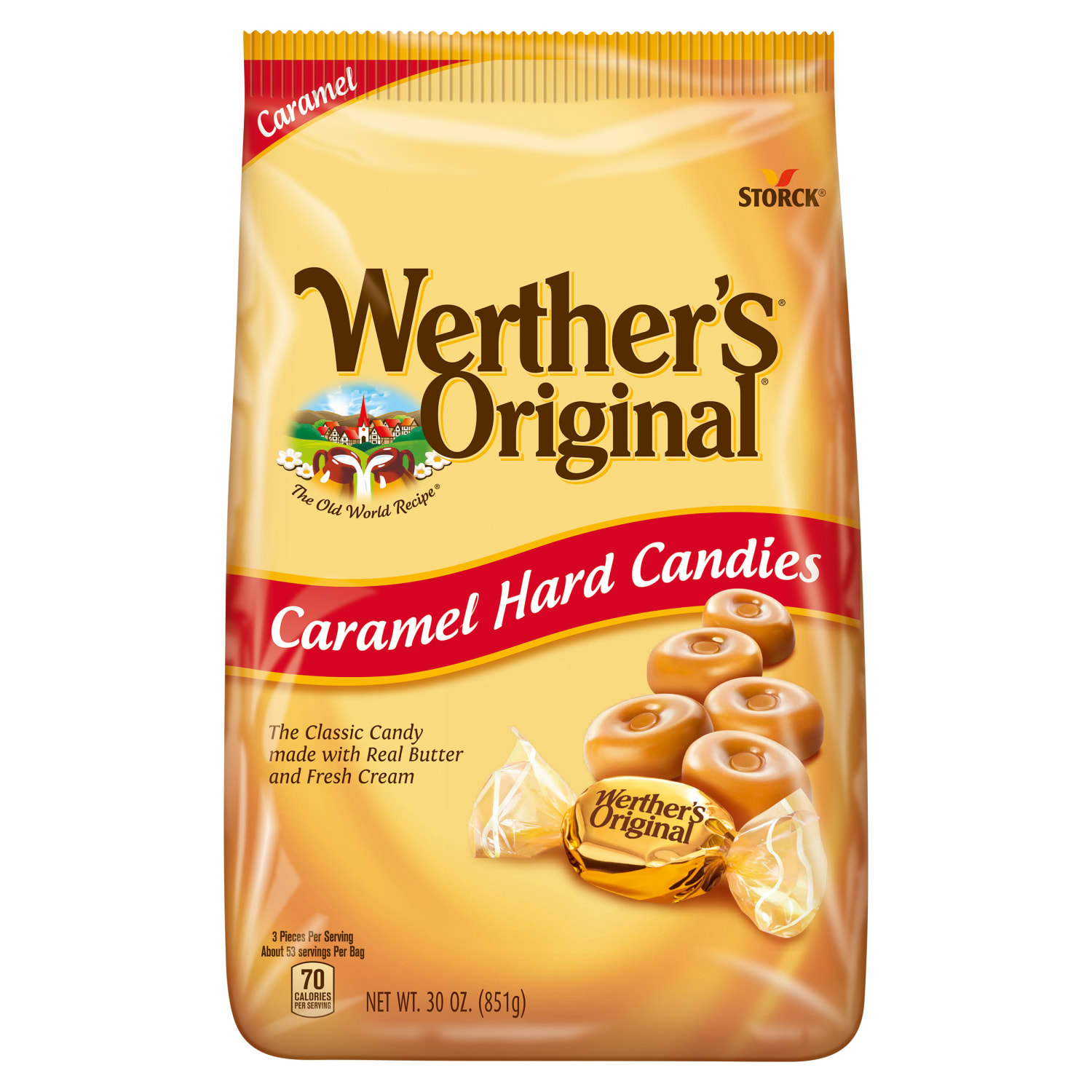 Werthers Original Caramel Hard Candies, 30 Oz