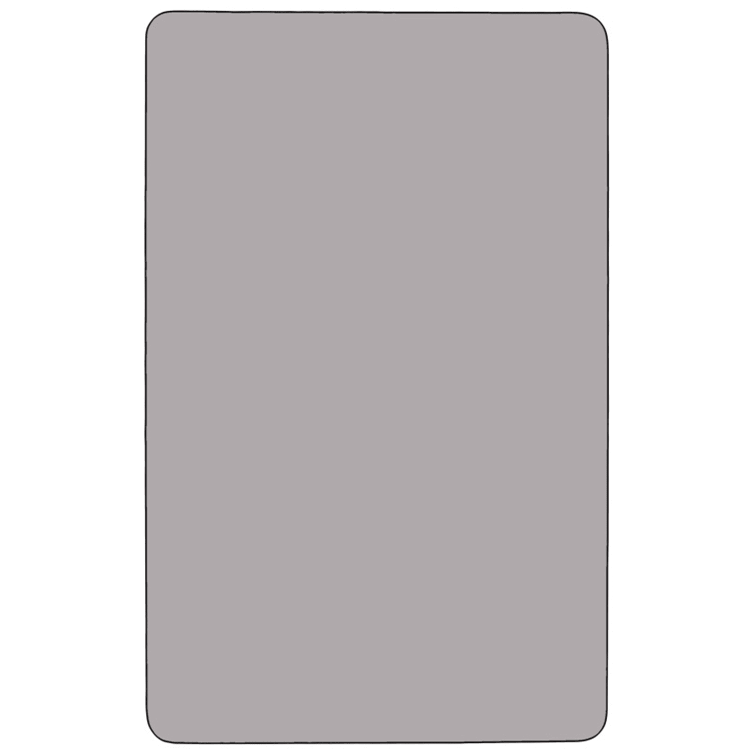 Flash Furniture 72inW Rectangular Thermal Laminate Activity Table With Short Height-Adjustable Legs, Gray - Image 4