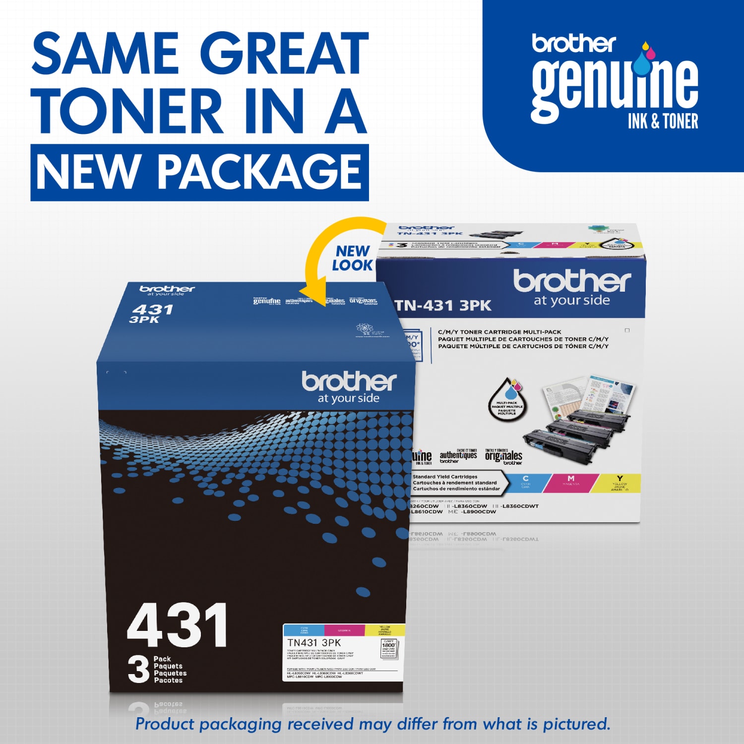 Brother TN-431 Cyan, Magenta, Yellow Toner Cartridges, Pack Of 3, TN-431 combo - Image 4