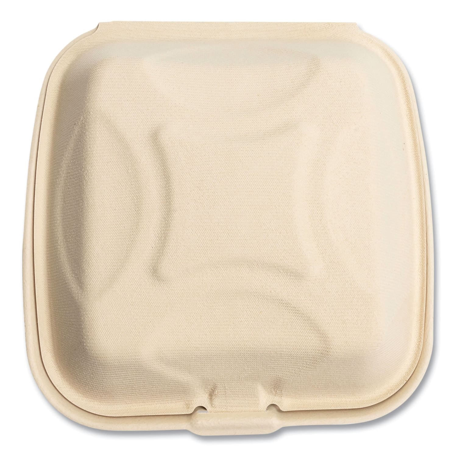 Boardwalk Bagasse PFAS-Free Food Containers, 1-Compartment, 1-15/16inH x 9inW x 9inD, Tan, 100 Containers Per Sleeve, Carton Of 2 Sleeves - Image 4