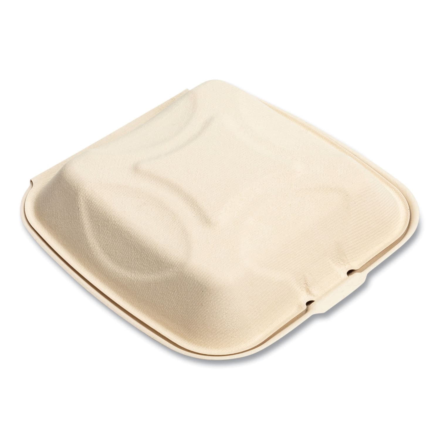 Boardwalk Bagasse PFAS-Free Food Containers, 1-Compartment, 1-15/16inH x 9inW x 9inD, Tan, 100 Containers Per Sleeve, Carton Of 2 Sleeves - Image 5