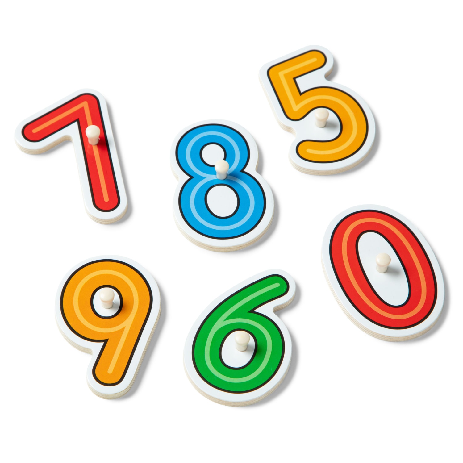 Melissa & Doug See-Inside Numbers Peg Puzzle, 10 Pieces - Image 6