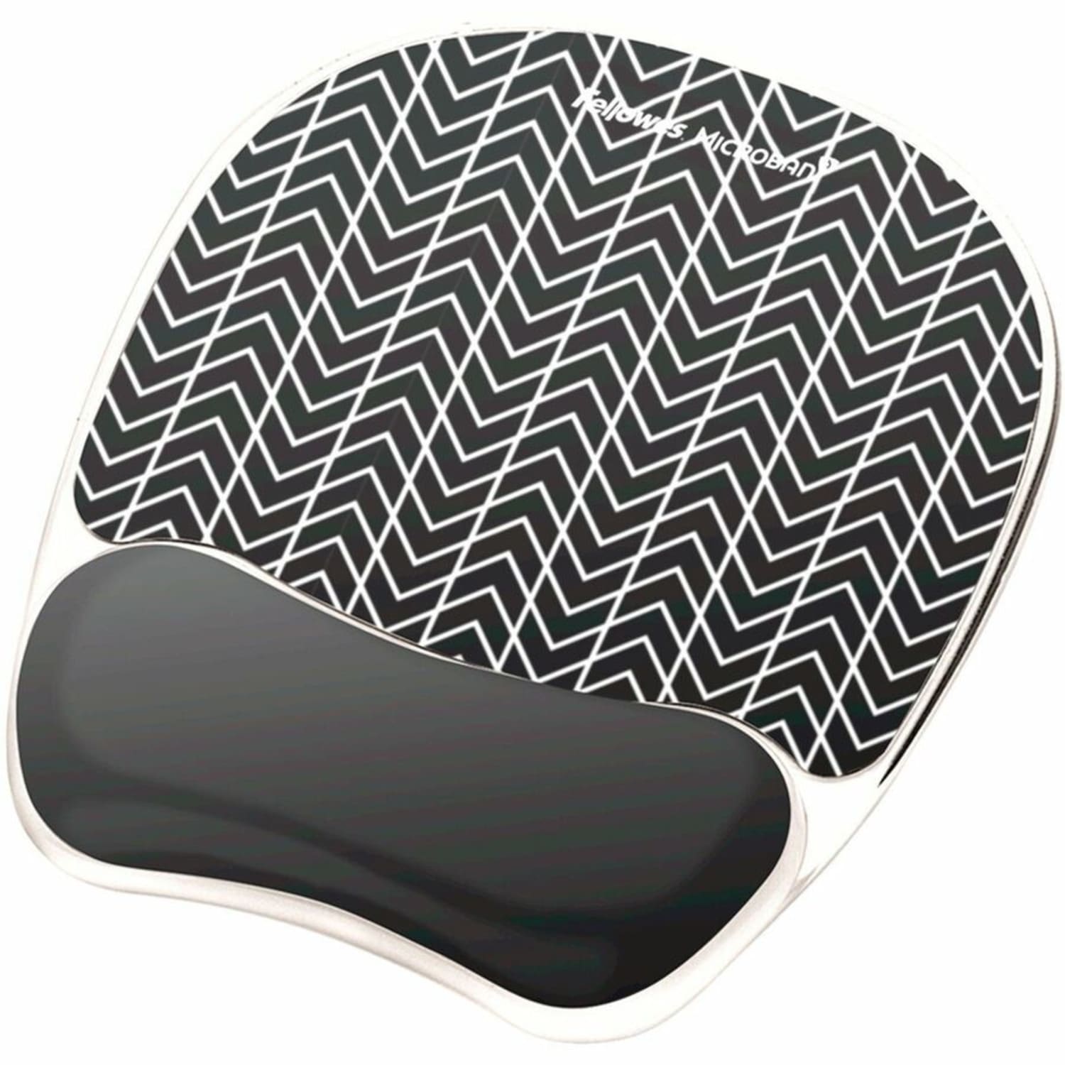 Fellowes Photo Gel Mouse Pad And Wrist Rest With Microban, Chevron Pattern - Image 6
