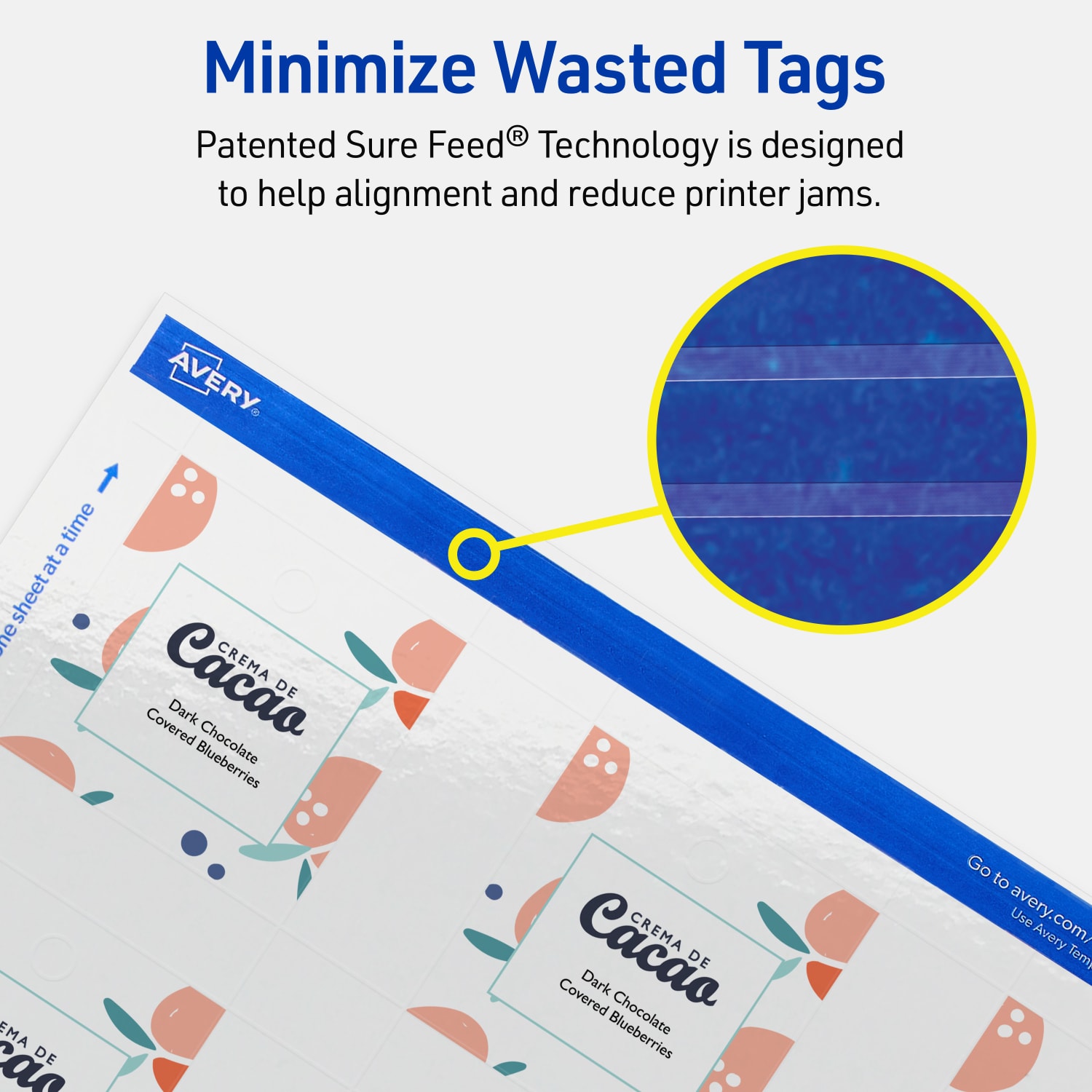 Avery Printable Tags With Sure Feed Technology, Print-To-The-Edge, 2inx2in, Glossy White, Pack Of 120 - Image 5
