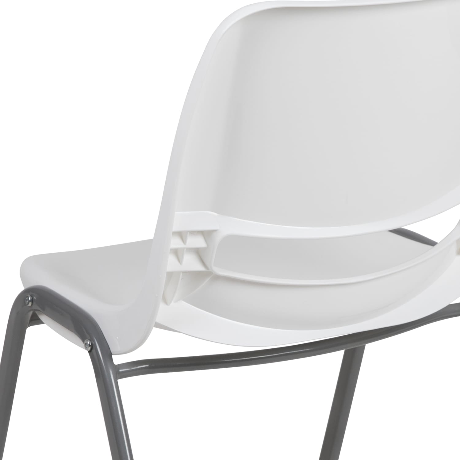 Flash Furniture HERCULES Series Ergonomic Shell Stack Chairs, White, Set Of 5 Chairs - Image 13