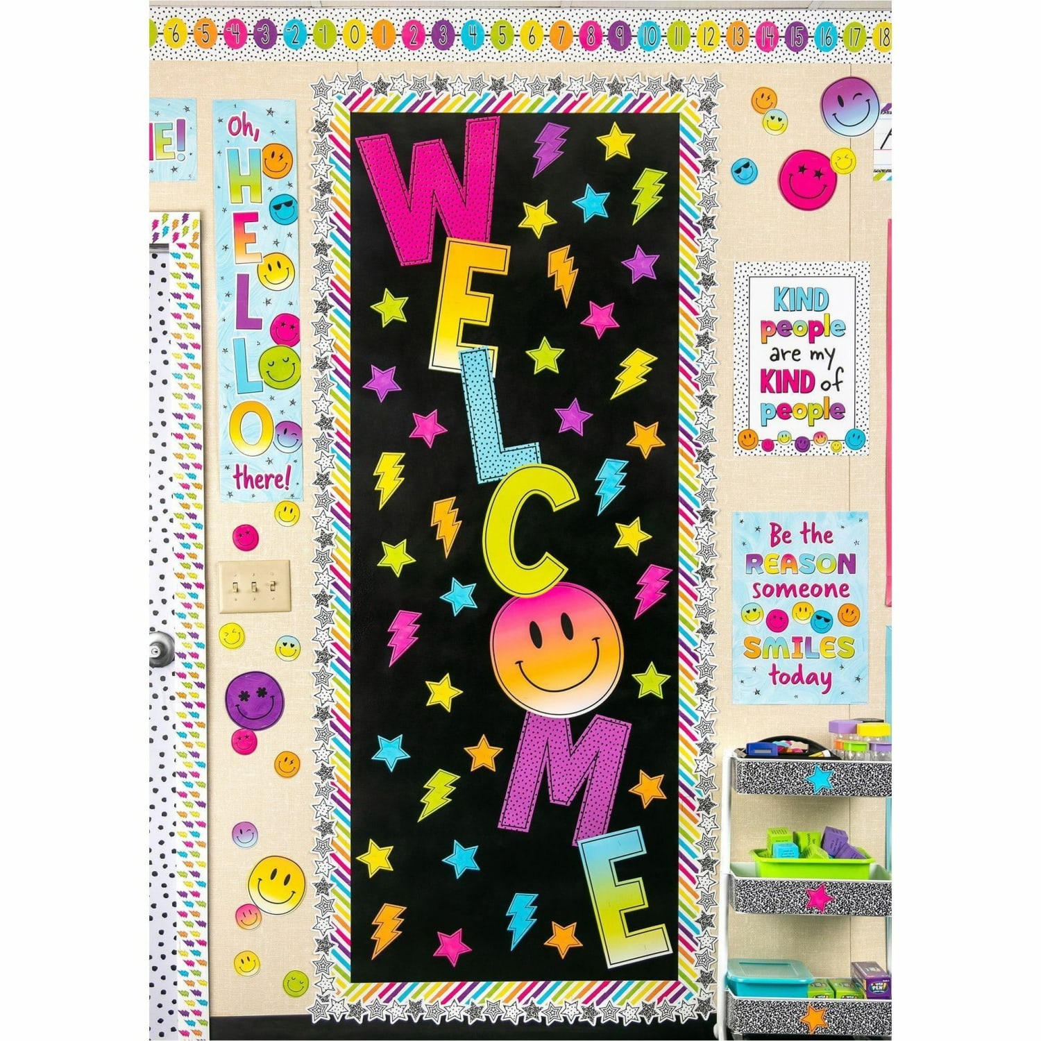 Teacher Created Resources Black Better Than Paper Bulletin Board Roll - Black - Fabric - Image 3