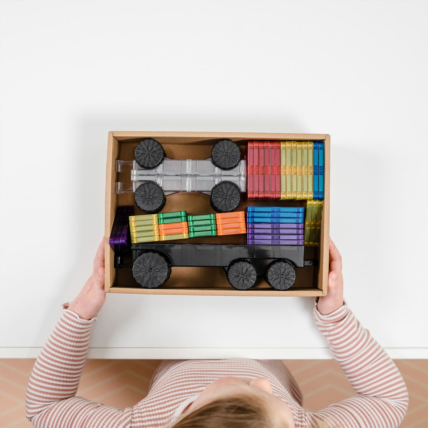 Connetix Magnetic Tiles Rainbow Transport Pack, 50 Pieces - Image 5