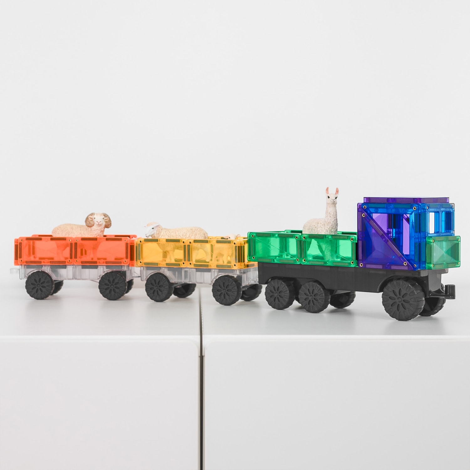 Connetix Magnetic Tiles Rainbow Transport Pack, 50 Pieces - Image 6