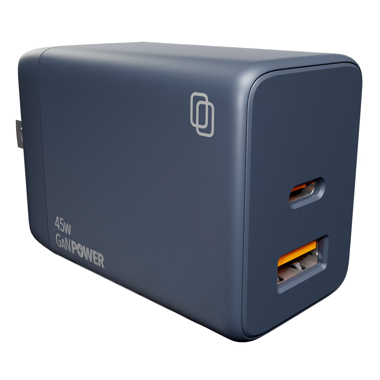 cellhelmet Dual-Port 45-Watt USB-C And USB-A GaN Wall Charger, Gray, PB-220 - Image 3