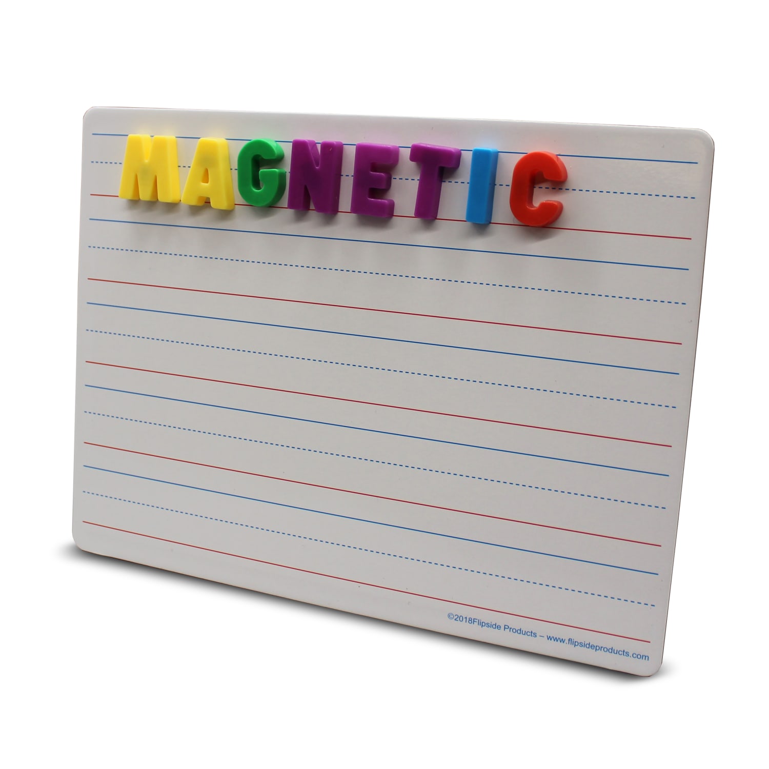 Flipside Products 2-Sided Magnetic Dry-Erase Boards, 9in x 12in, Ruled, White, Pack Of 24 Boards - Image 3