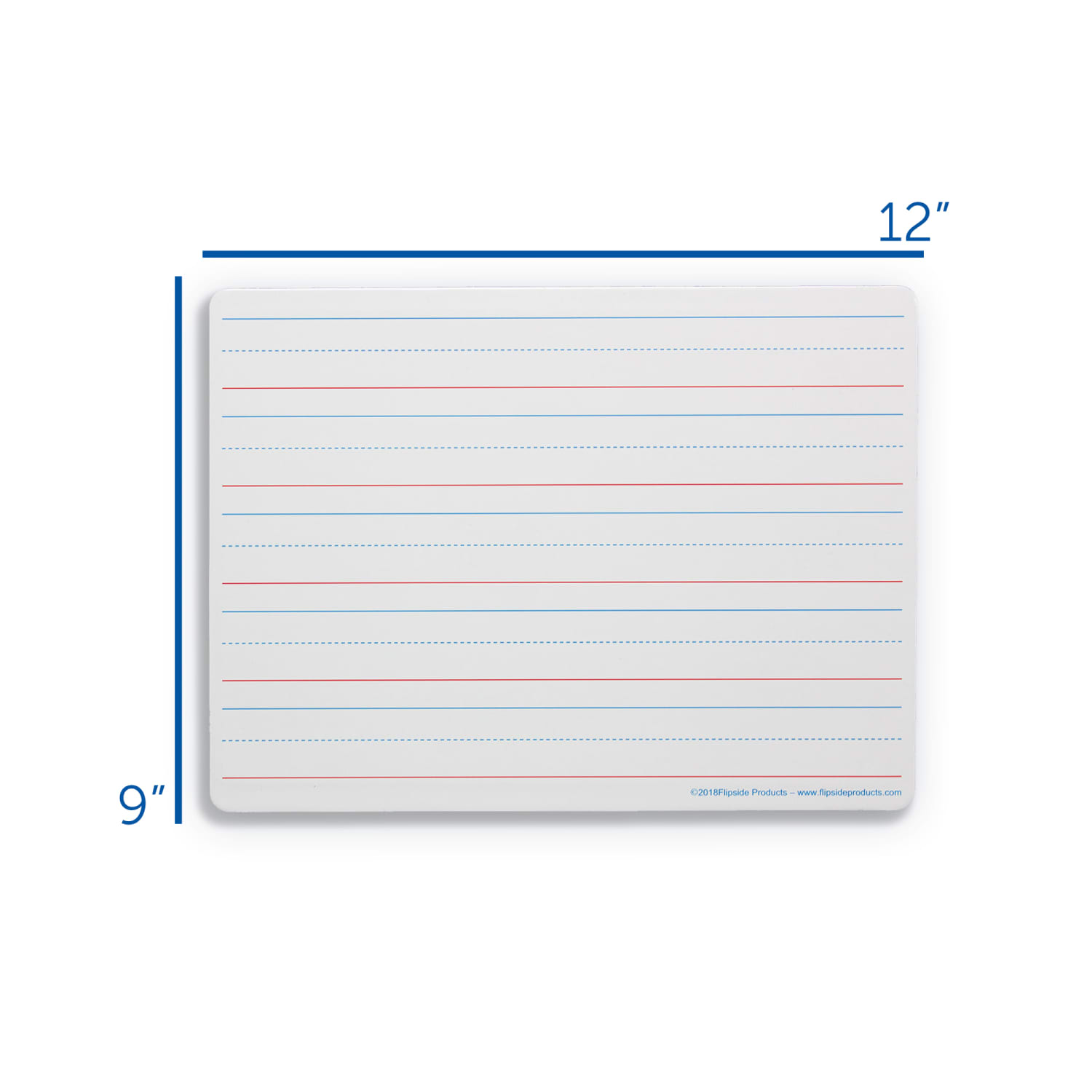 Flipside Products 2-Sided Magnetic Dry-Erase Boards, 9in x 12in, Ruled, White, Pack Of 24 Boards - Image 4