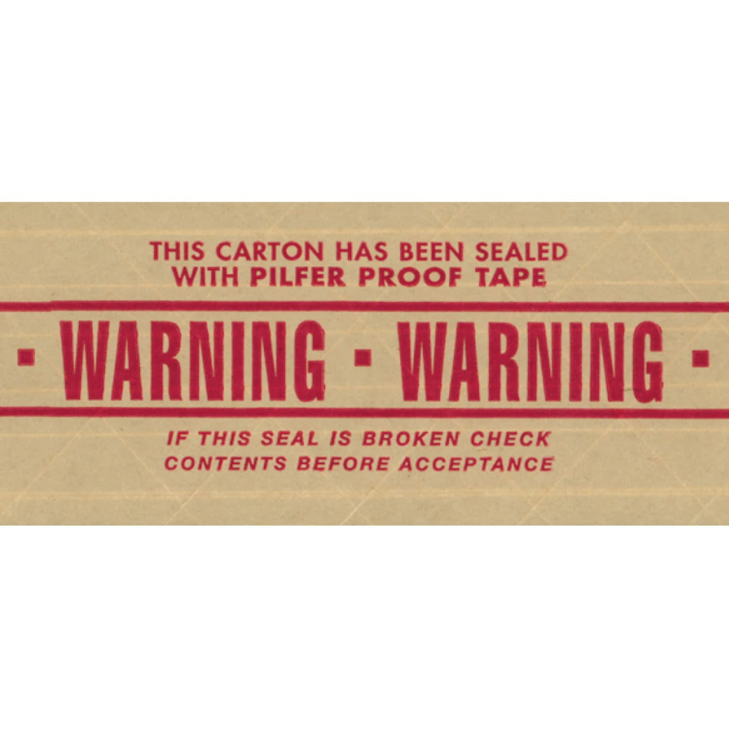 Tape Logic Preprinted Reinforced Water-Activated Tape, Warning, 3in Core, 3in x 150 Yd., Kraft, Case Of 10 - Image 3