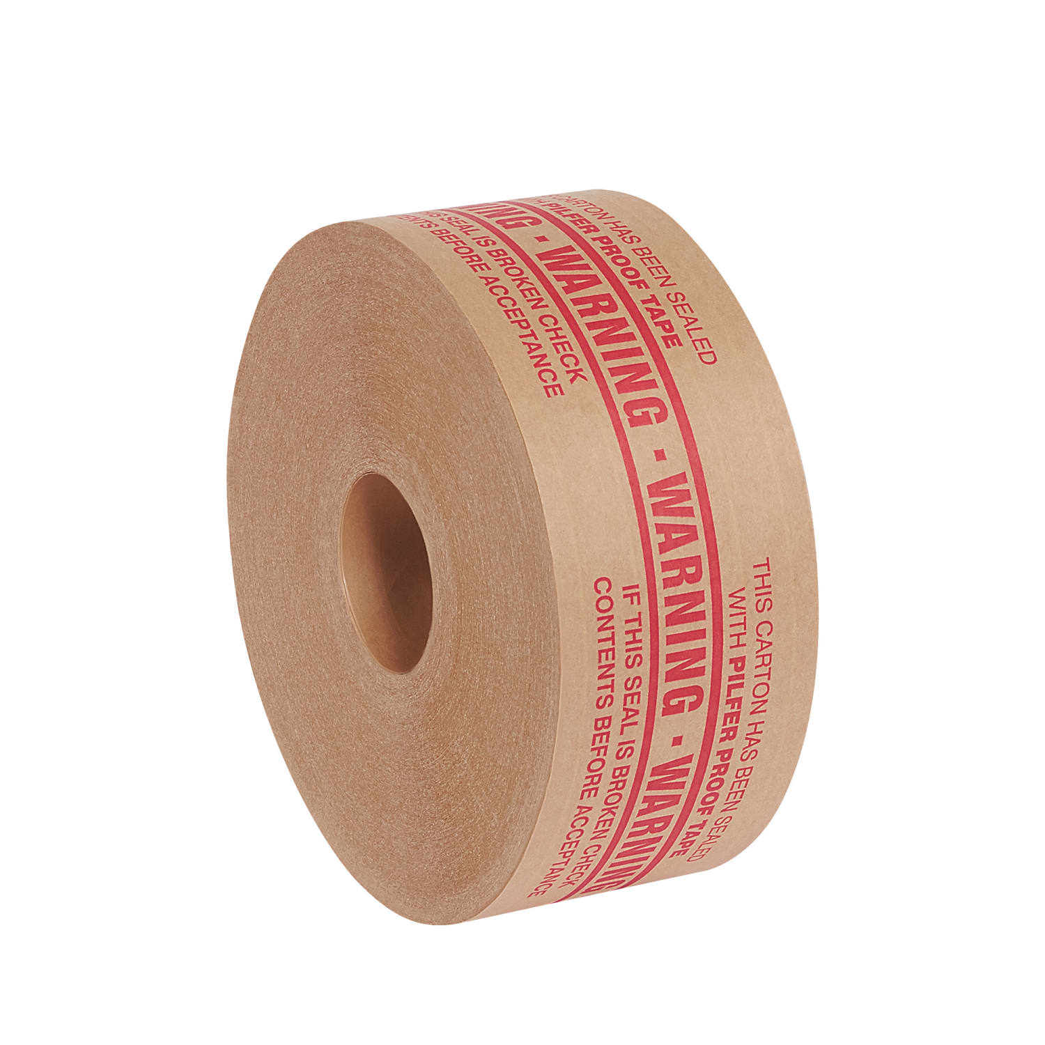 Tape Logic Preprinted Reinforced Water-Activated Tape, Warning, 3in Core, 3in x 150 Yd., Kraft, Case Of 10 - Image 4