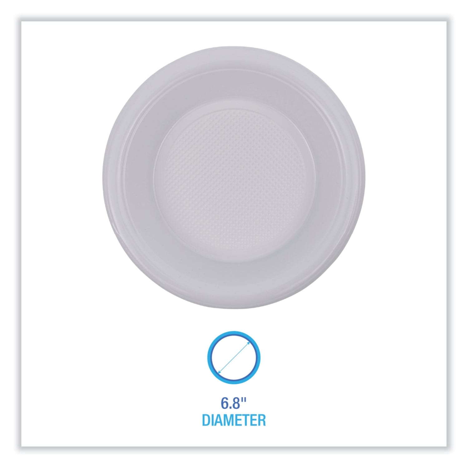 Boardwalk Hi-Impact Plastic Dinnerware Bowls, 12 Oz, White, Carton Of 1,000 Bowls - Image 3