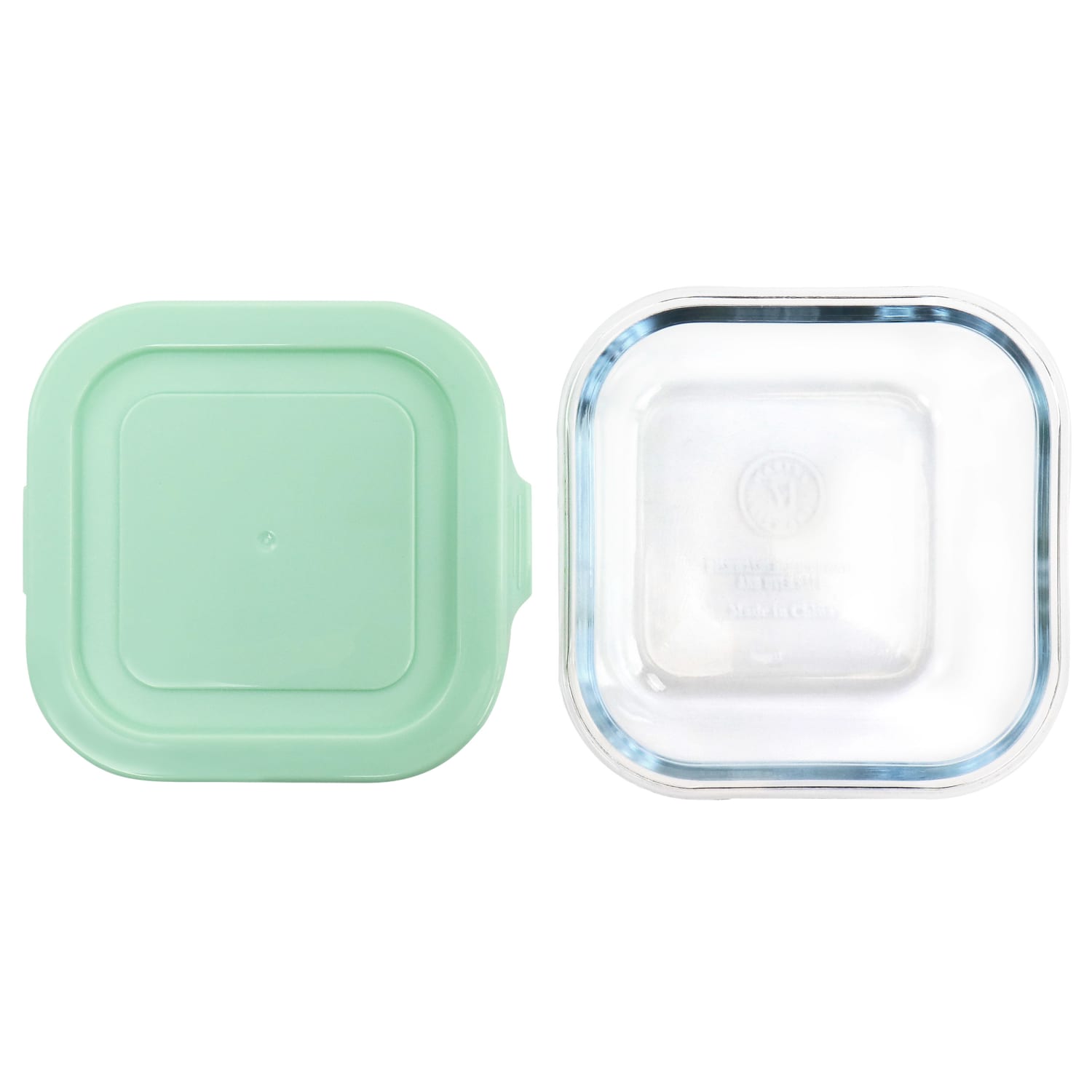 Martha Stewart Glass Container With Lid, 3.5inH x 4-1/2inW x 5inD, Mint - Image 6