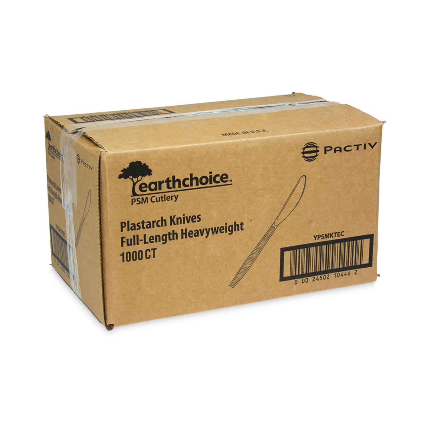 Pactiv Evergreen EarthChoice PSM Heavyweight Cutlery, Knife, 7-1/2in, Tan, Carton Of 1,000 Pieces - Image 3