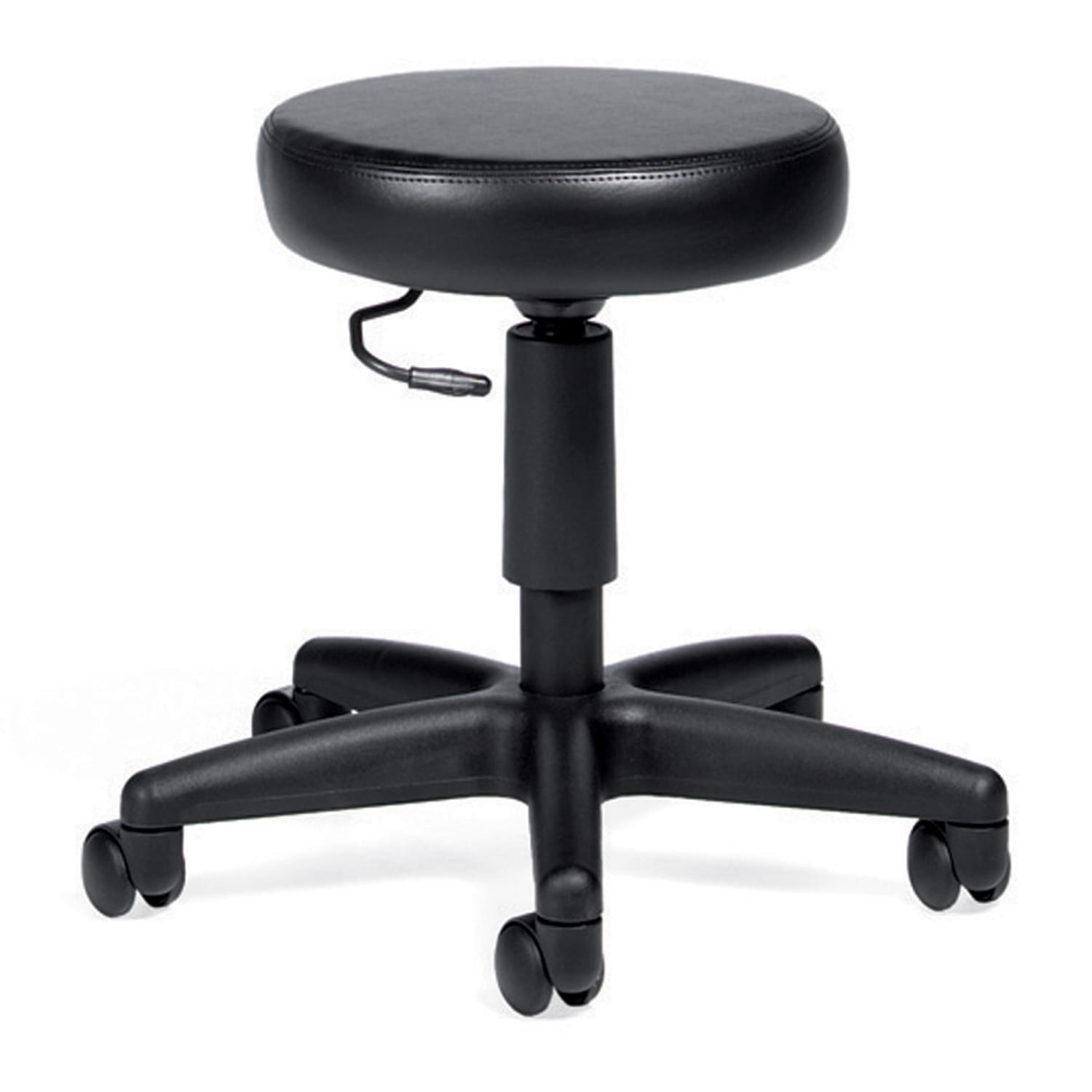 Global File Buddy Pneumatic Swivel Task Stool Black SeatBlack Frame Quantity 1 PopularChairscom
