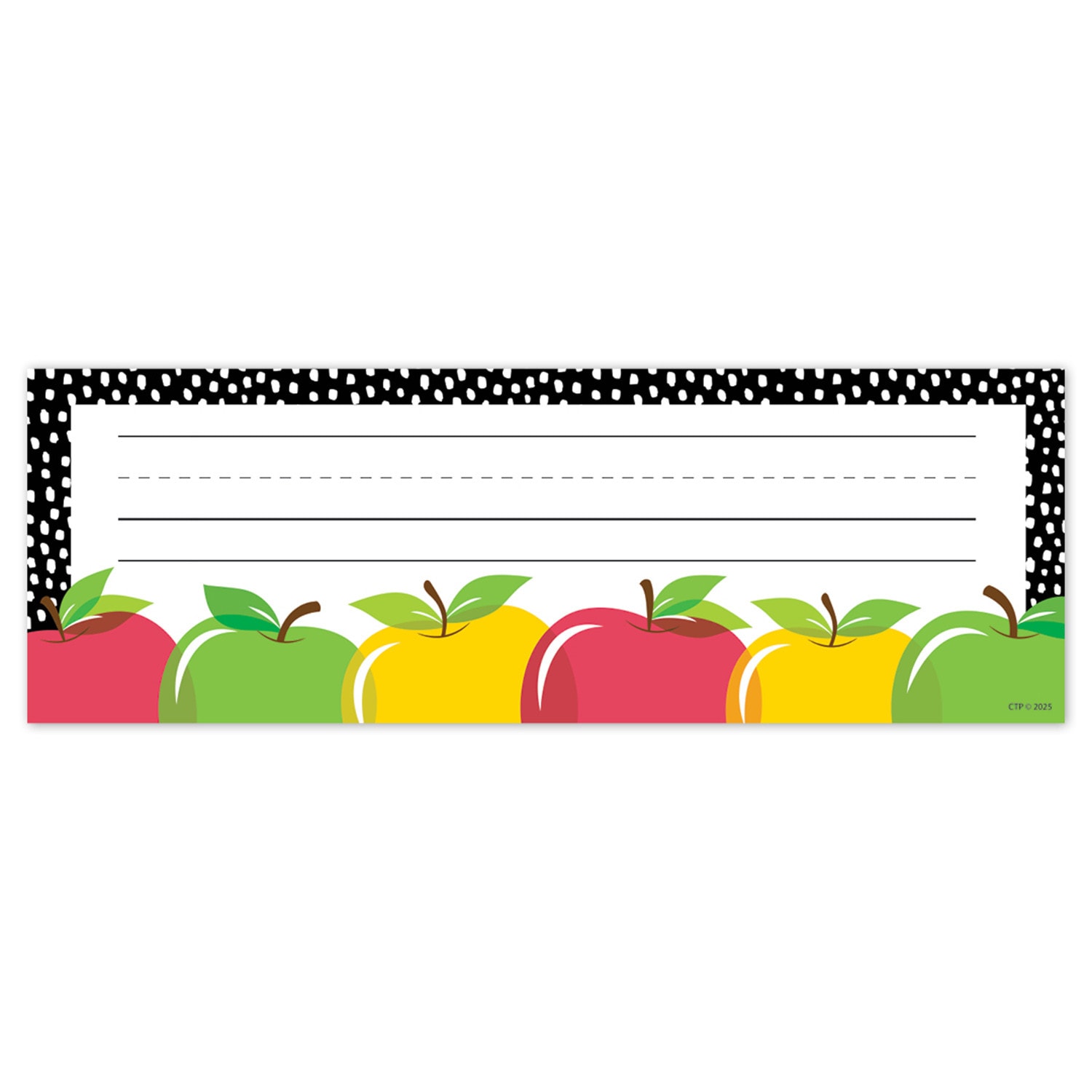 Creative Teaching Press Name Plates, Apple Time, 36 Per Pack, Set Of 3 Packs - Image 3