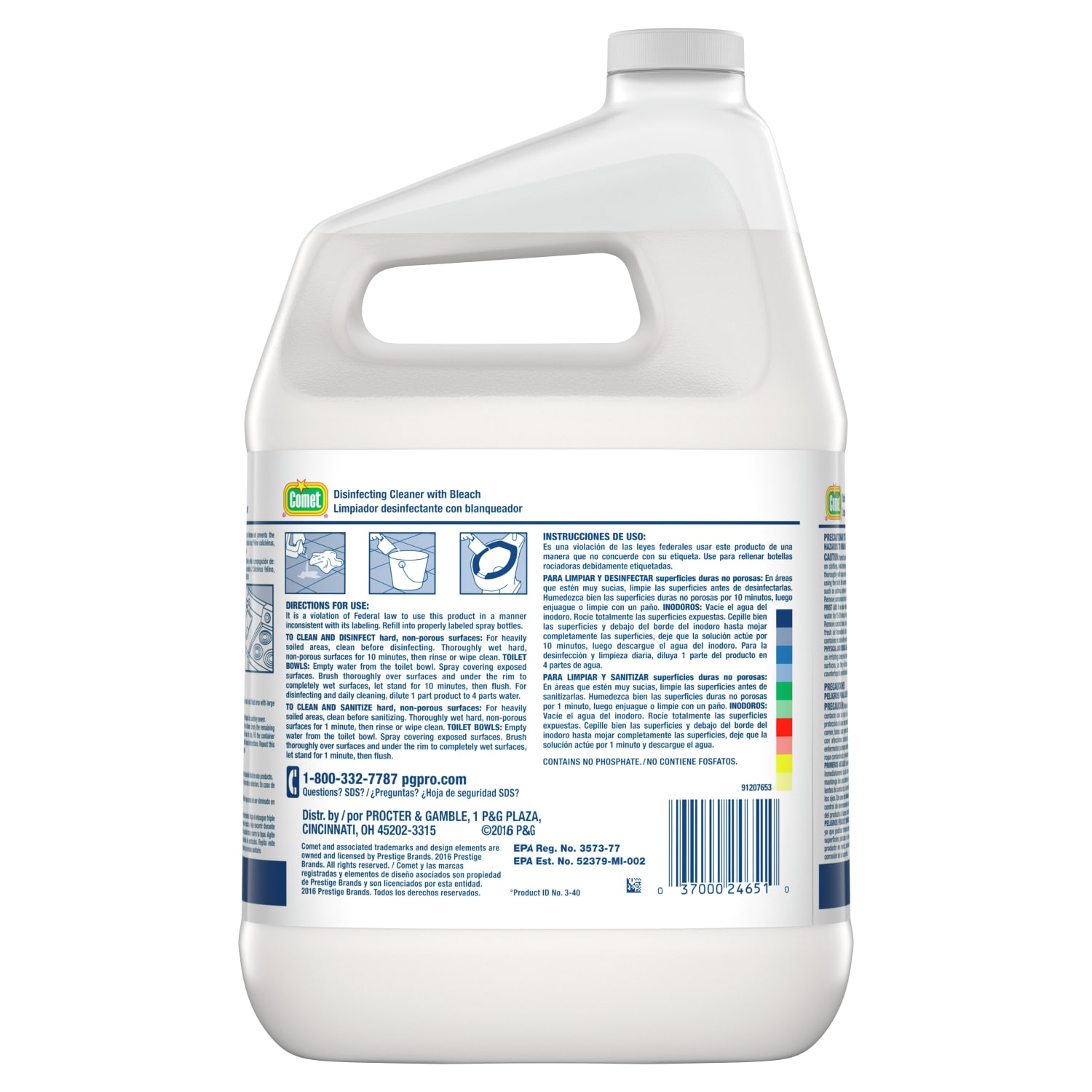 Comet With Bleach Refill, Disinfectant Cleaner, 1 Gallon - Image 5