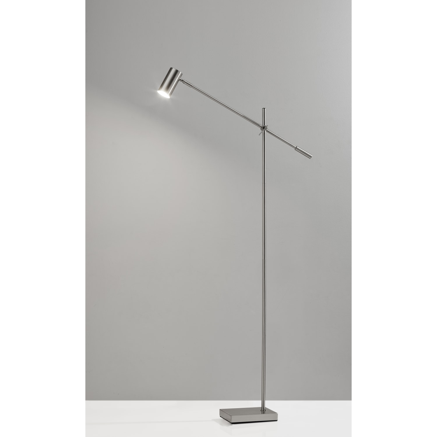 Adesso Collette LED Floor Lamp, 63inH, Brushed Steel - Image 6