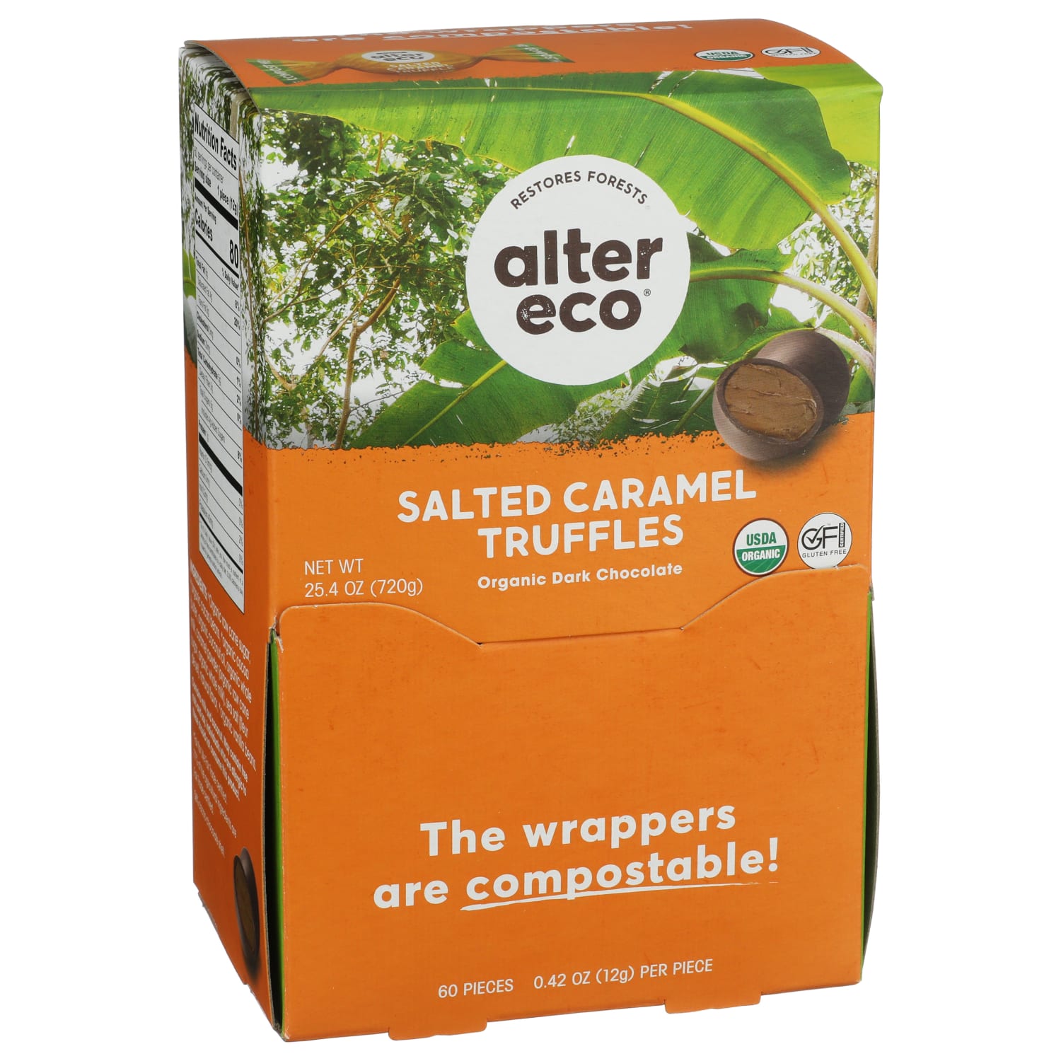 Alter Eco Organic Truffles, Salted Caramel, 0.42 Oz, Total Qty 60 - Image 3