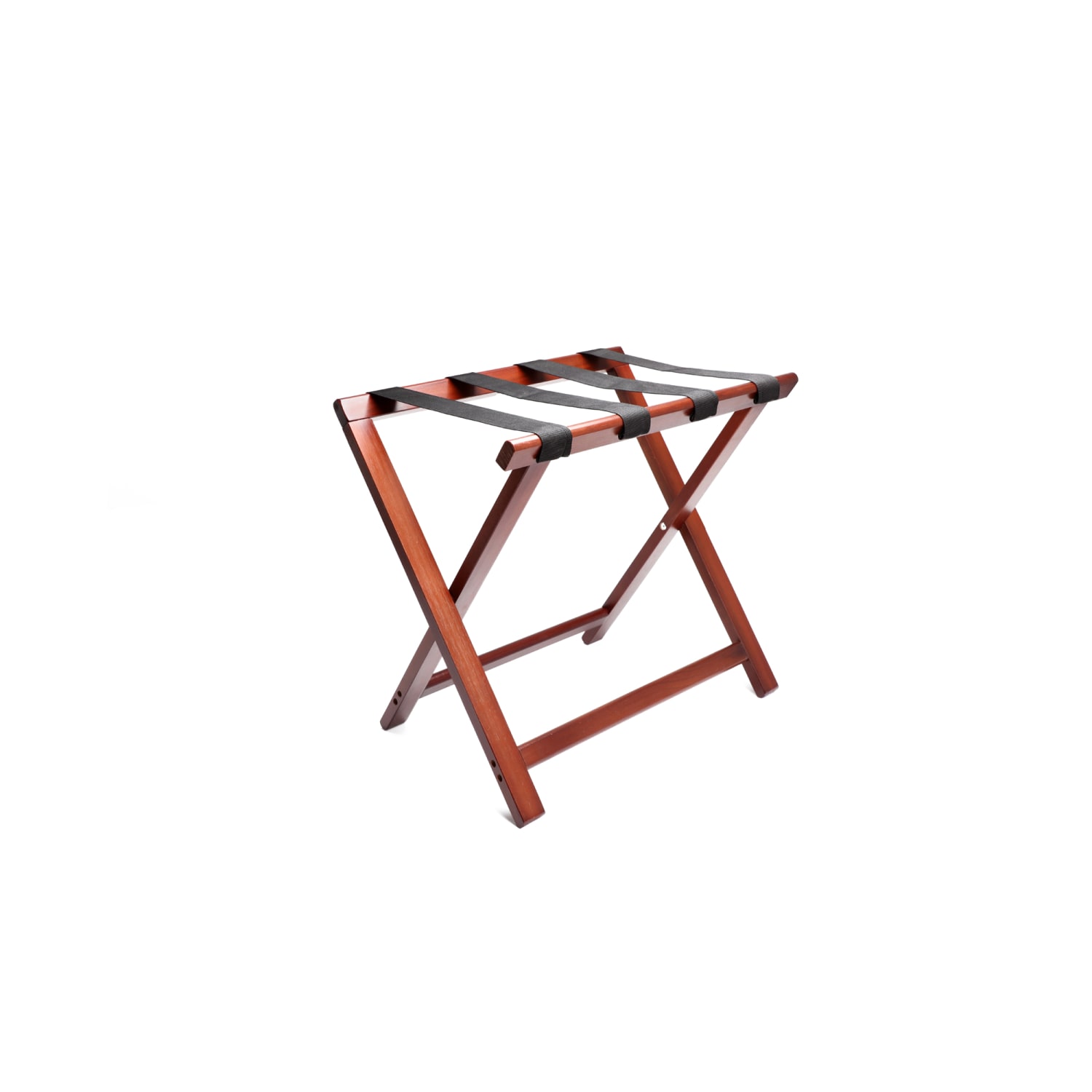 Hospitality 1 Source Wooden Luggage Racks, 20in x 22in x 14in, Walnut/Mahogany, Pack Of 4 Racks - Image 5