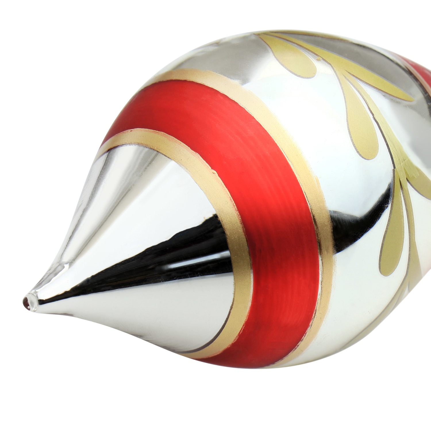 Martha Stewart Holiday Ornament Set, 6inH x 3-1/4inW x 3-1/4inD, Red/Gold/Silver - Image 5