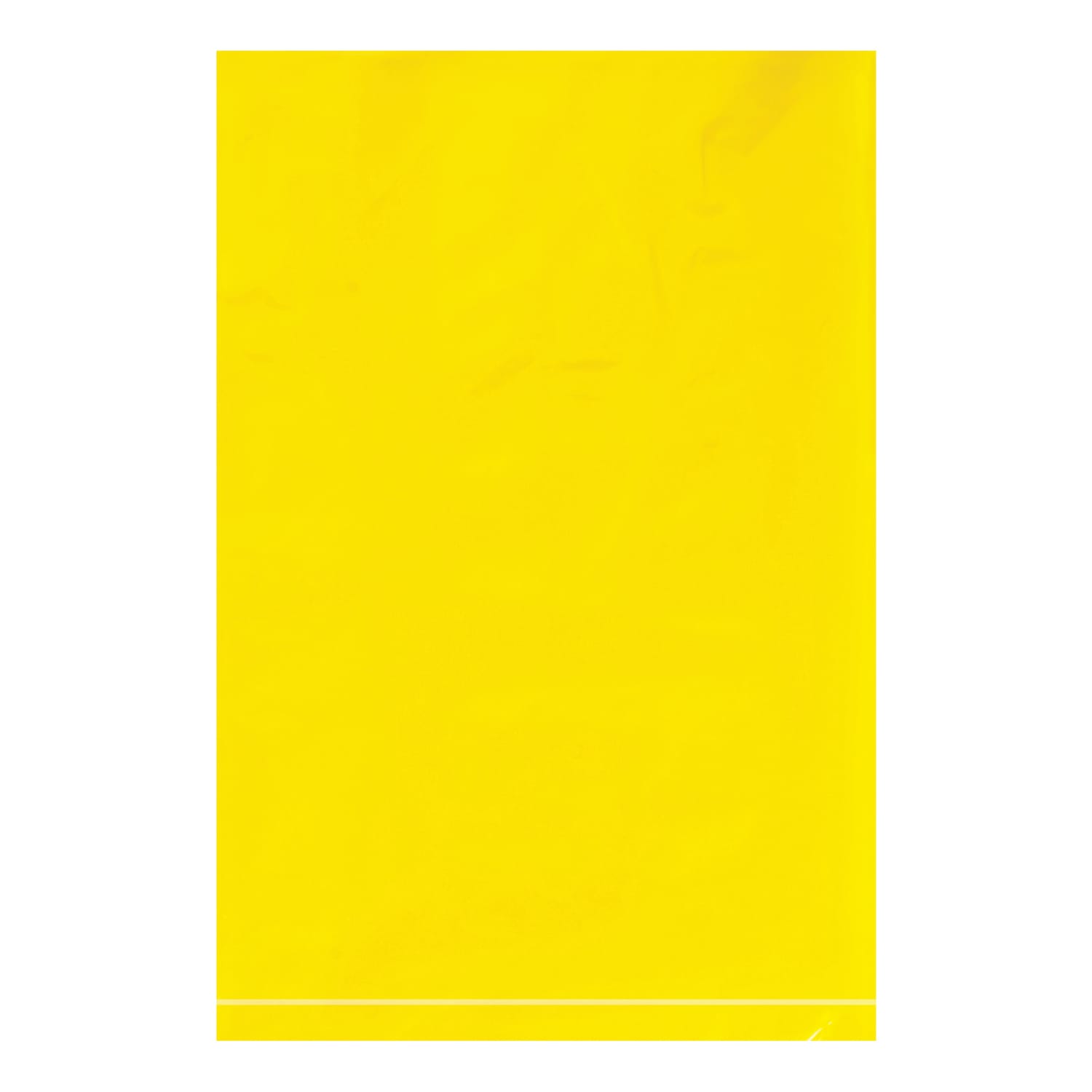 Partners Brand 2 Mil Colored Flat Poly Bags, 6in x 9in, Yellow, Case Of 1000