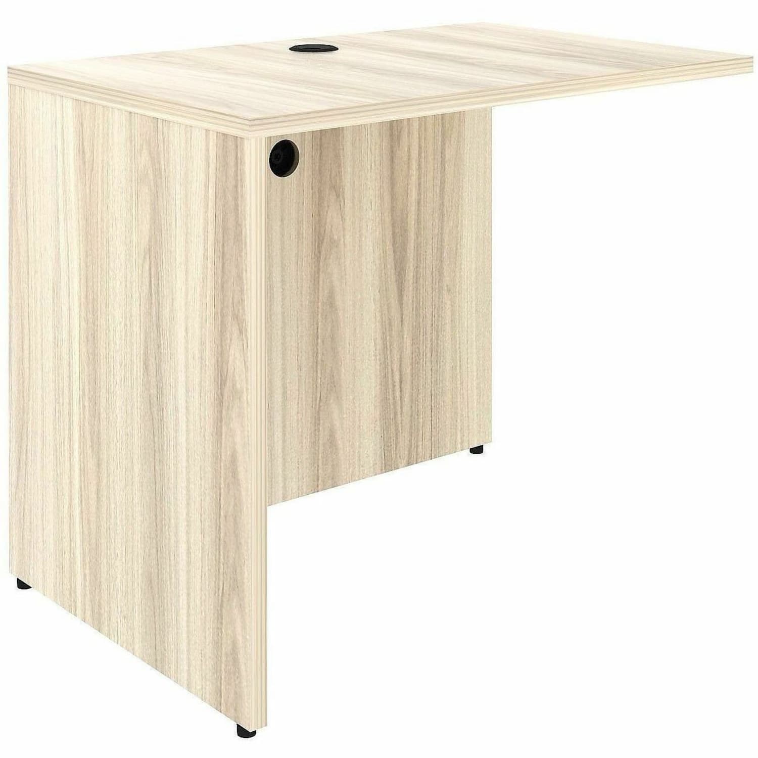 Lorell Essentials Rectangular Return Shell, Rectangle, 29.5inH x 35inW x 24inD, 1in Thick Top, Modern Elm - Image 4
