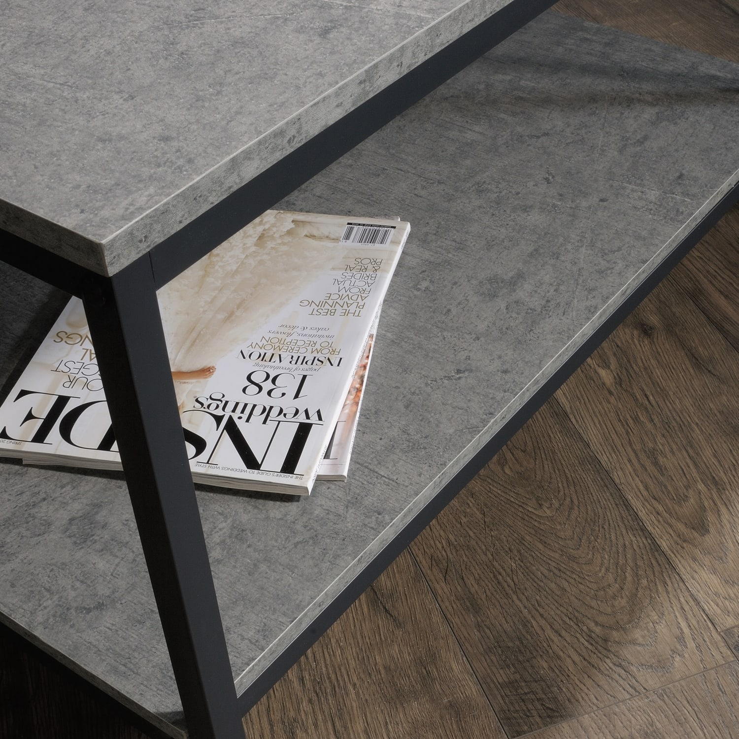 Sauder North Avenue Coffee Table, 16-1/2inH x 31-1/2inW x 20inD, Faux Concrete - Image 6