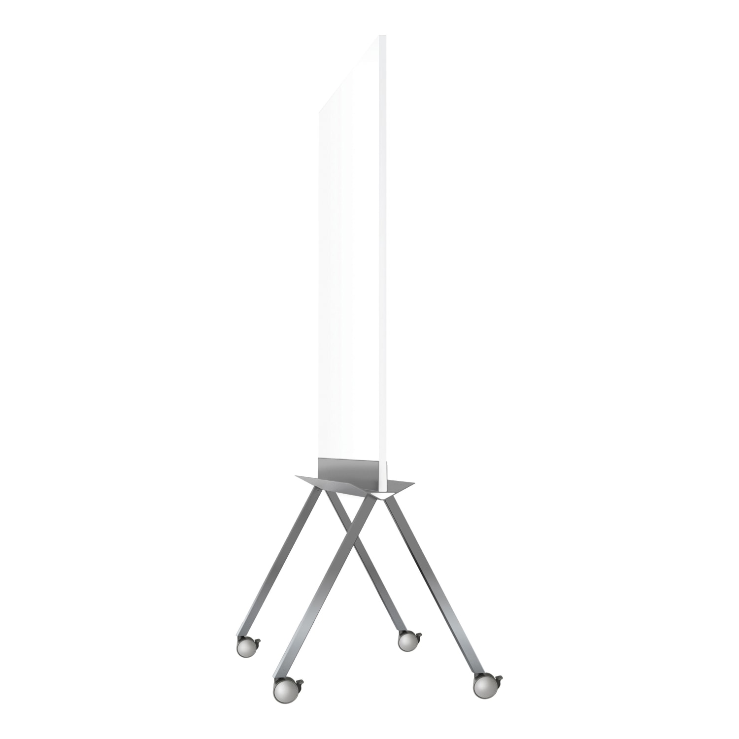 Ghent Roam Rolling Non-Magnetic Dry-Erase Whiteboard, 36in x 45in, Aluminum Frame With Satin Finish - Image 3