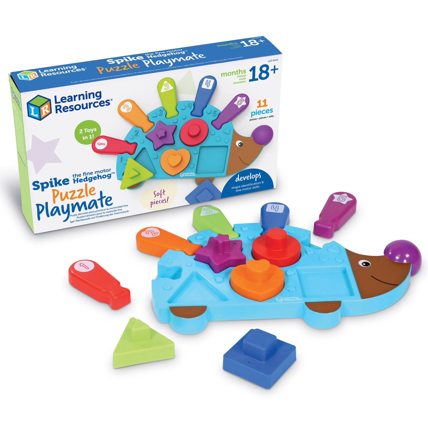 Learning Resources Spike The Fine Motor Hedgehog Puzzle Playmate