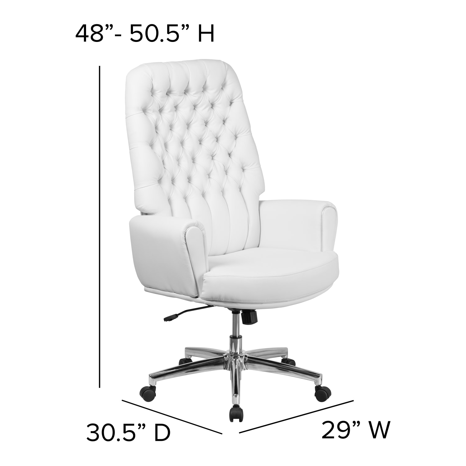 Flash Furniture Traditional Tufted LeatherSoft HighBack Executive Office Chair White PopularChairscom Flash Furniture Traditional Tufted LeatherSoft High Back Executive Office Chair White PopularChairscom