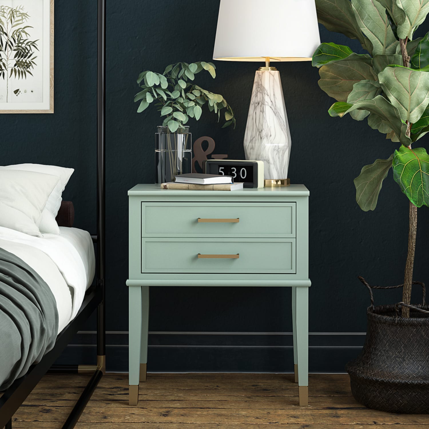 Ameriwood Home Westerleigh End Table, 28inH x 23-5/8inW x 15-5/8inD, Green - Image 3
