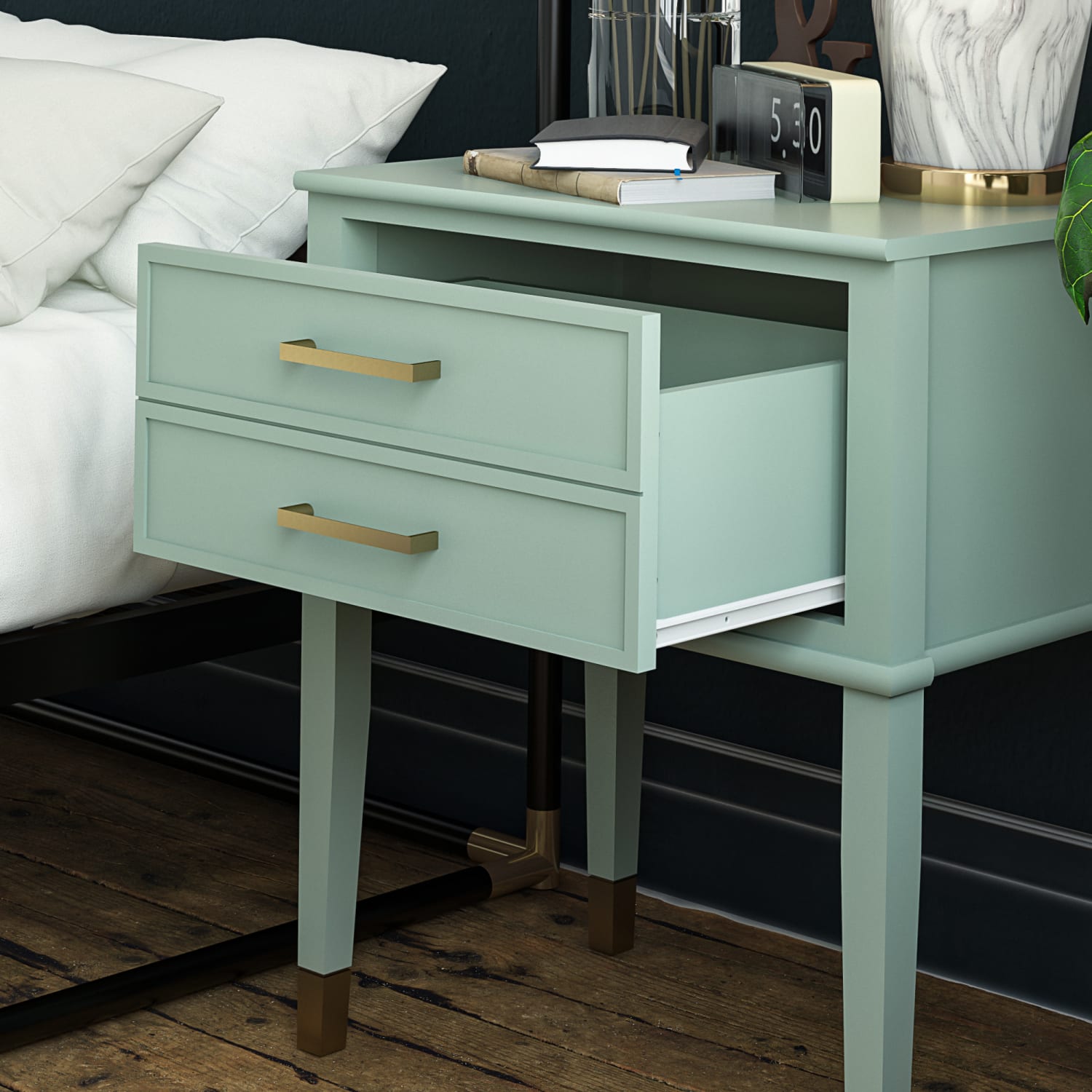 Ameriwood Home Westerleigh End Table, 28inH x 23-5/8inW x 15-5/8inD, Green - Image 4