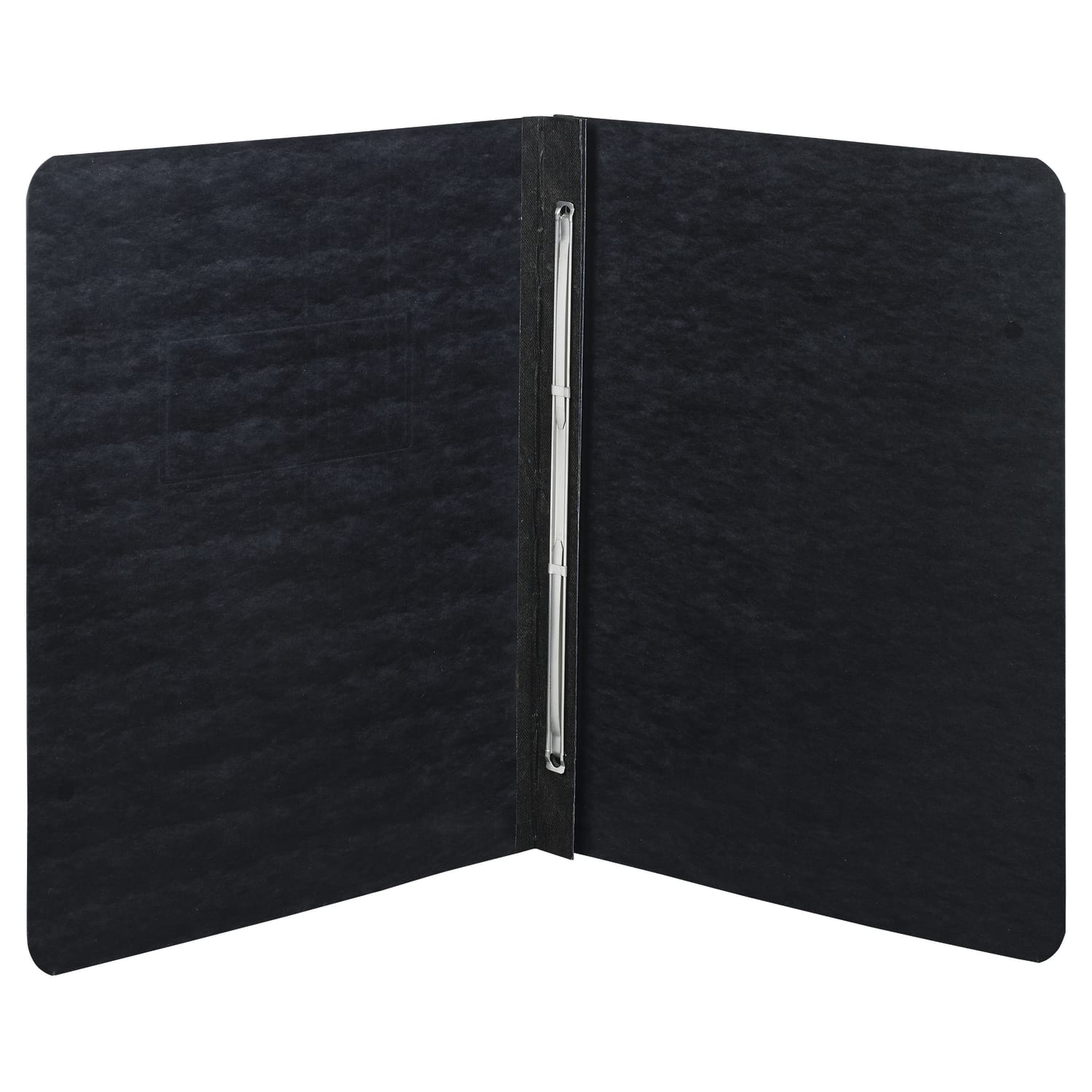 ACCO Pressboard Report Cover With Fastener, Side Bound, 8 1/2in x 11in, 60% Recycled, Black - Image 3