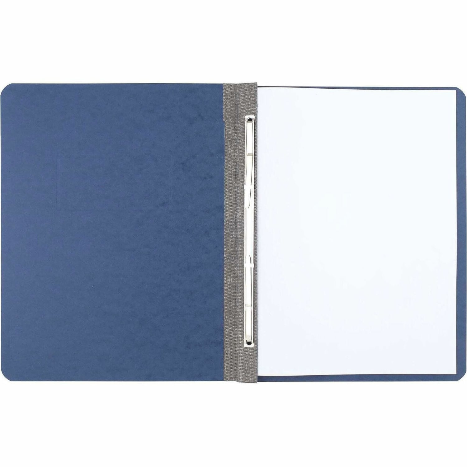 ACCO Pressboard Report Cover With Fastener, Side Bound, 8 1/2in x 11in, 60% Recycled, Dark Blue - Image 4